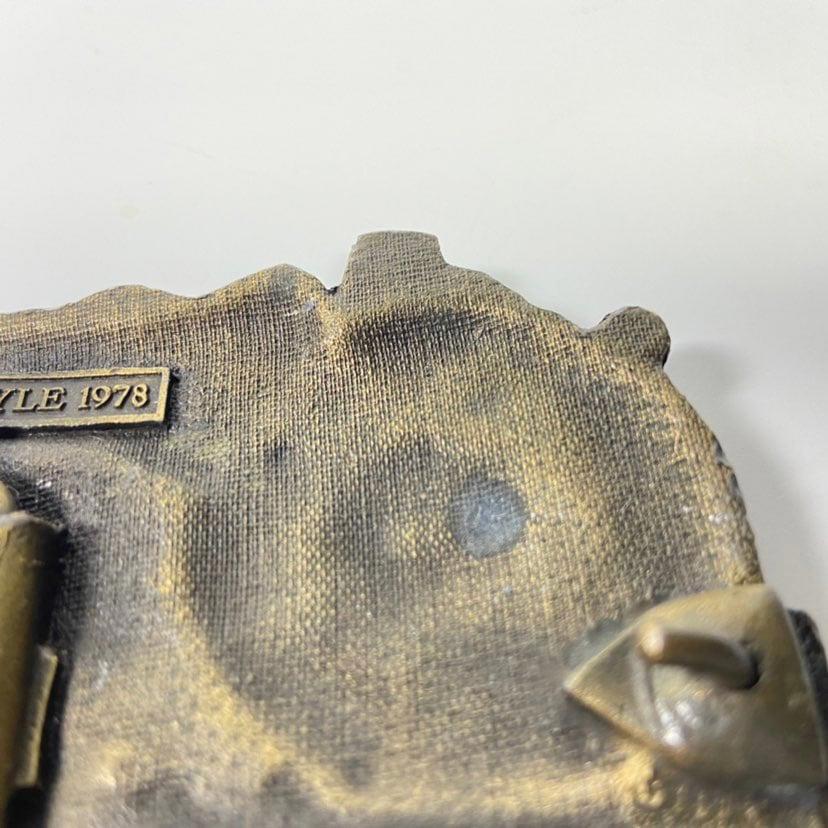 3&Prime; x 3.5&Prime; 1978 Instyle Train Locomotive Railroad Belt Buckle