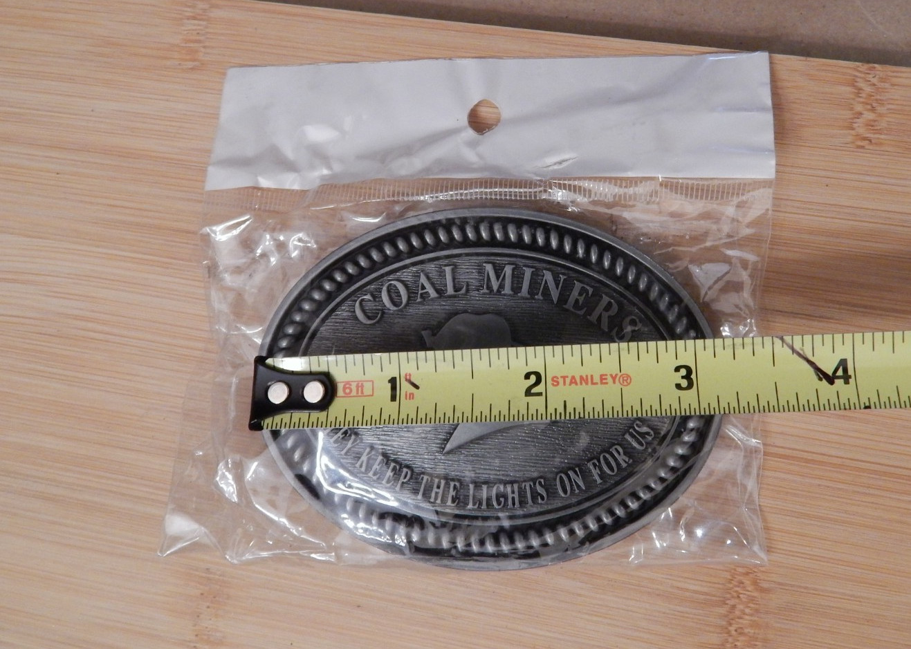 ⛏ NEW!! Coal Miners THEY KEEP THE LIGHTS ON Tradesman Occupational Belt Buckle