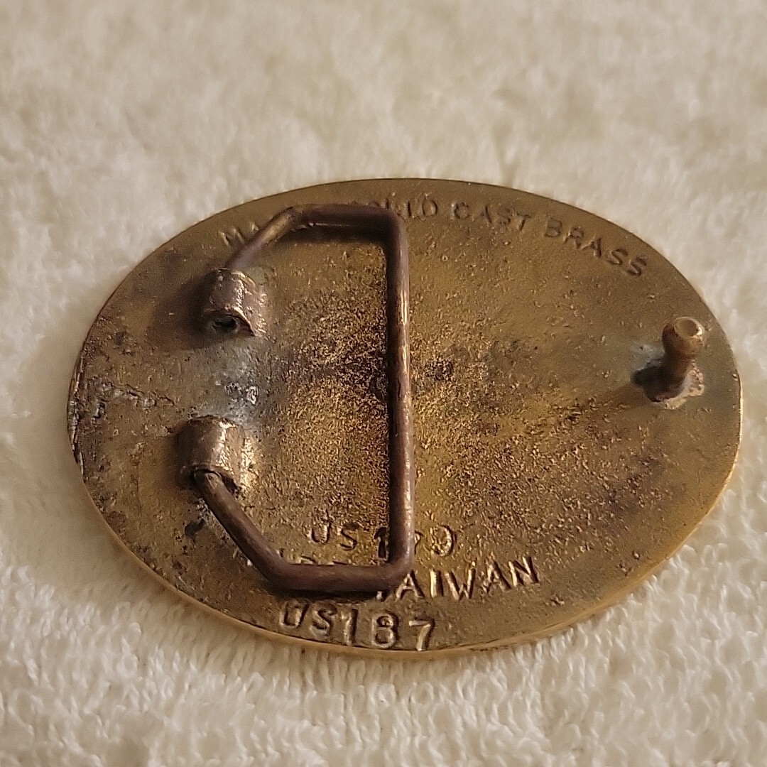 Super-Jeep 4-Wheel Drive Fun-Mobile 1970s Solid Brass Vintage Belt Buckle