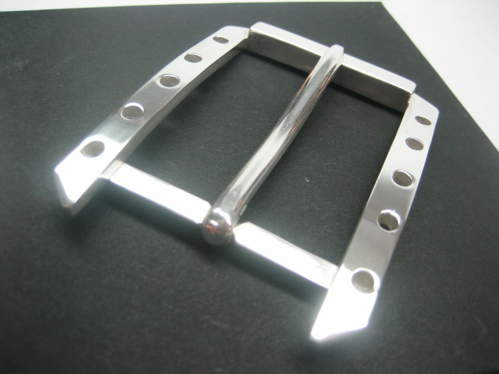 STERLING SILVER 925 BUCKLE AVAILABLE FOR 1&Prime; 1-1/8&Prime; 1-1/4&Prime; 1-3/8&Prime; 1-1/2&Prime; BELTS