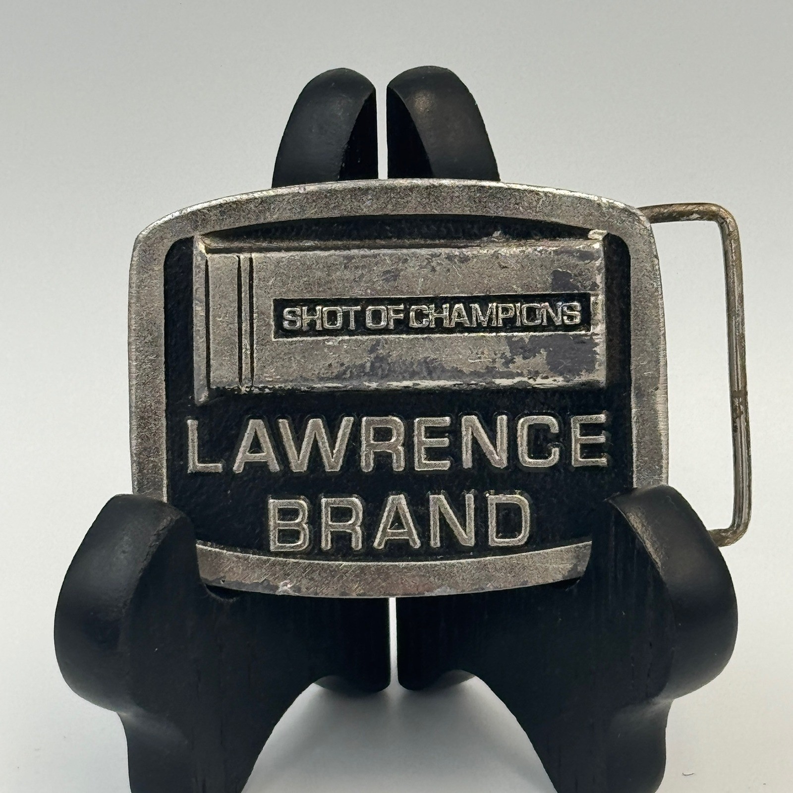 Vintage Lawrence Brand Shot of Champions Shotgun Shell Belt Buckle