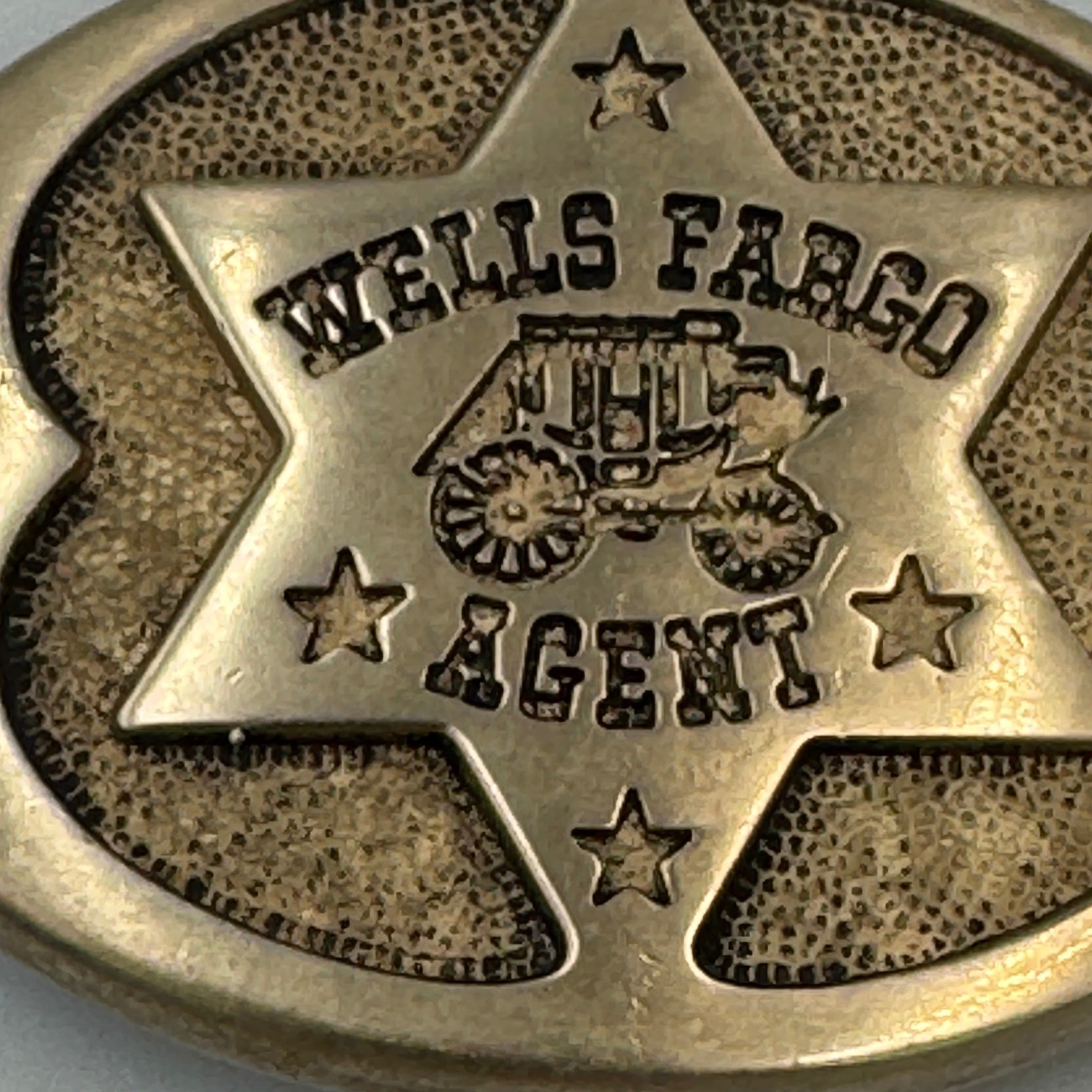 Vintage 1977 Wells Fargo Agent 125th Anniversary Solid Brass Belt Buckle PP 146