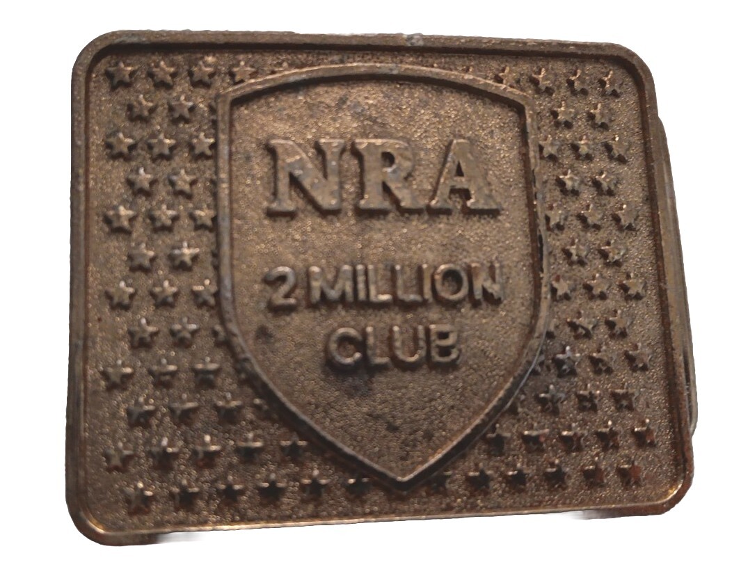 VINTAGE NRA BELT BUCKLE – 2 MILLION CLUB