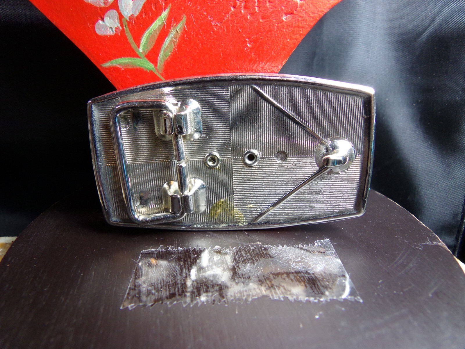 Men&rsquo;s Small Belt Buckle & Genuine Tiger Eye Stone 1 5/8&Prime; X 1 5/8&Prime; fits 1&Prime; Belt