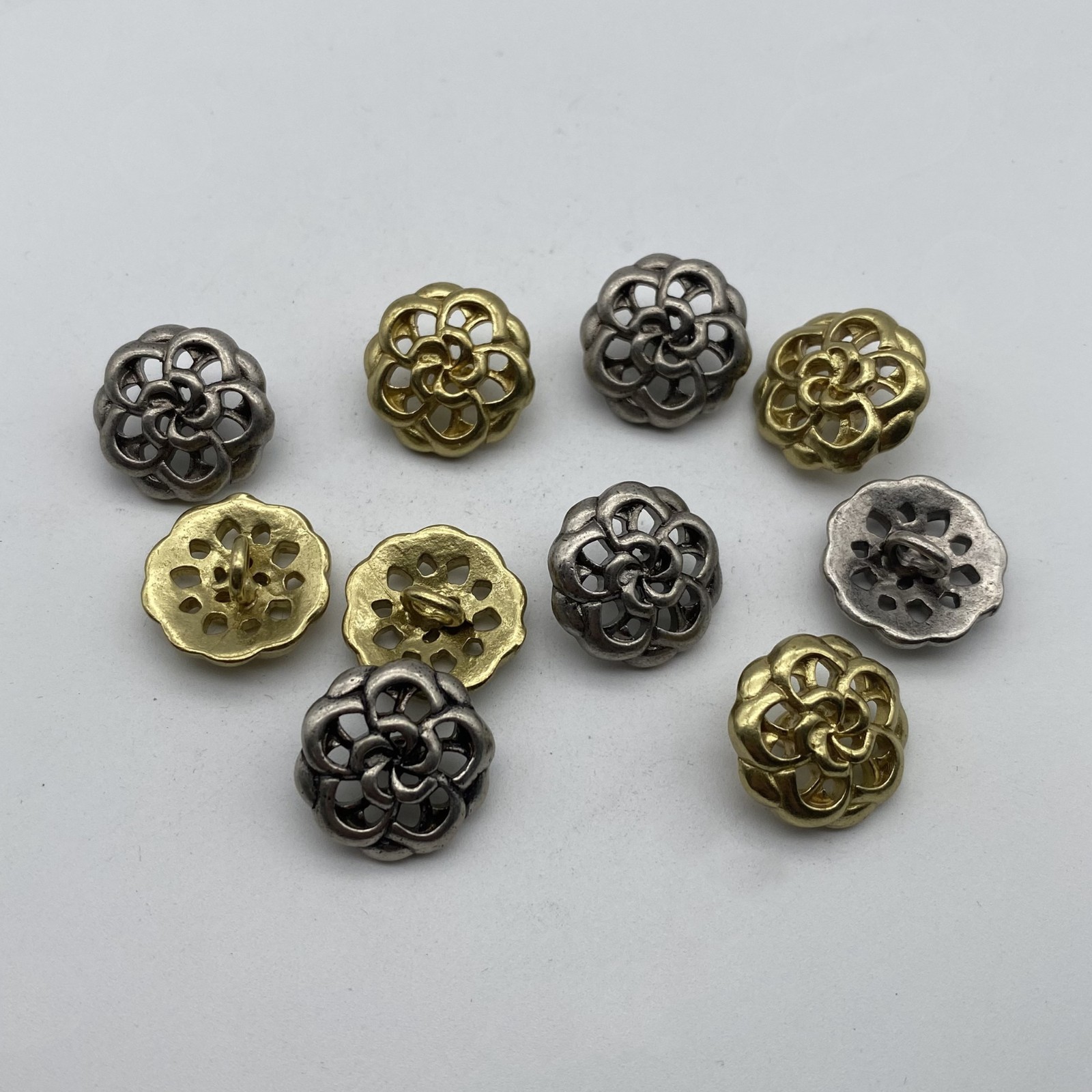 Rose Design Button Coat Sewing Buttons Clothing Button Sweater Button Rose lot