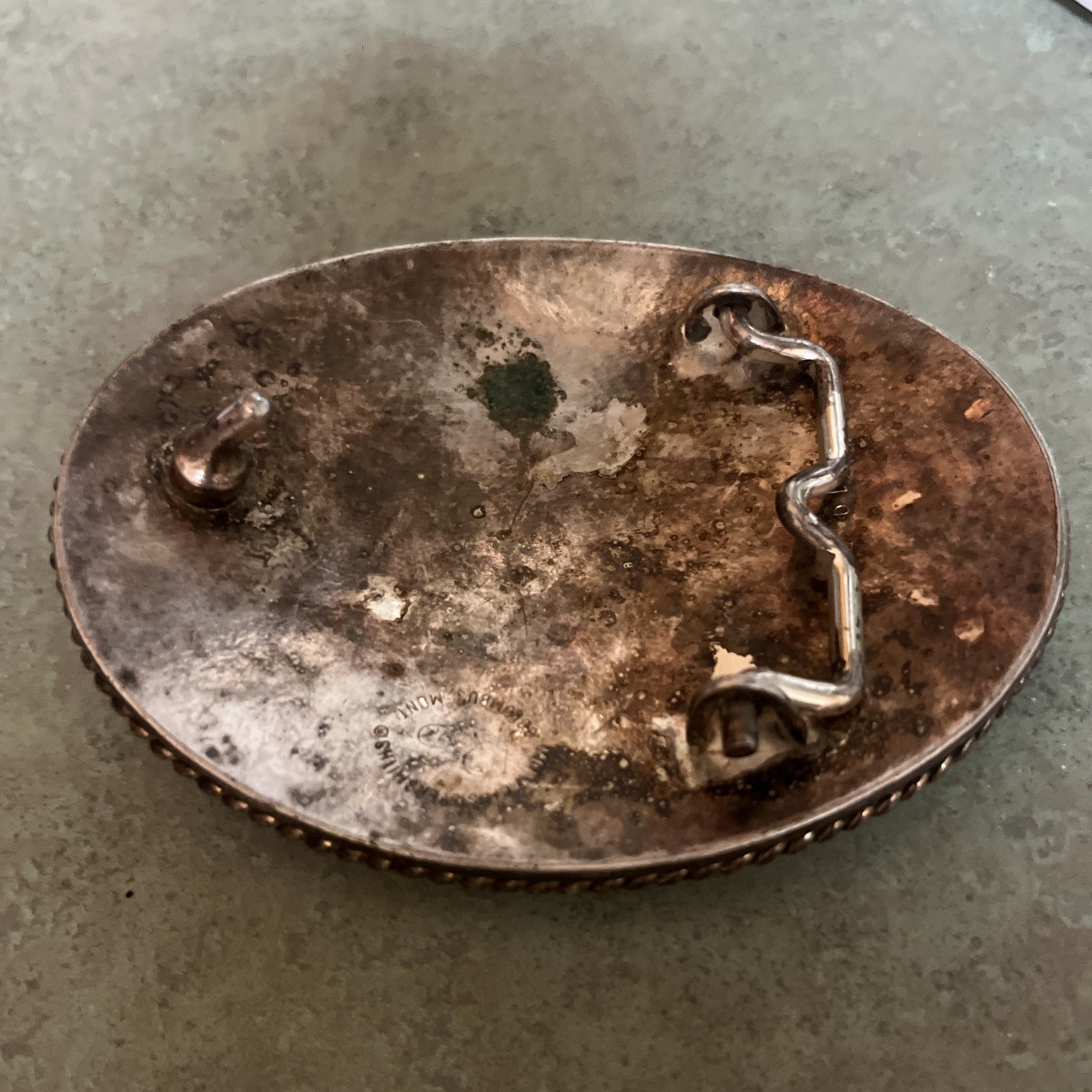 Montana Silversmiths Buffalo Bull Skull Belt Buckle Silver Cowboy Western Rodeo