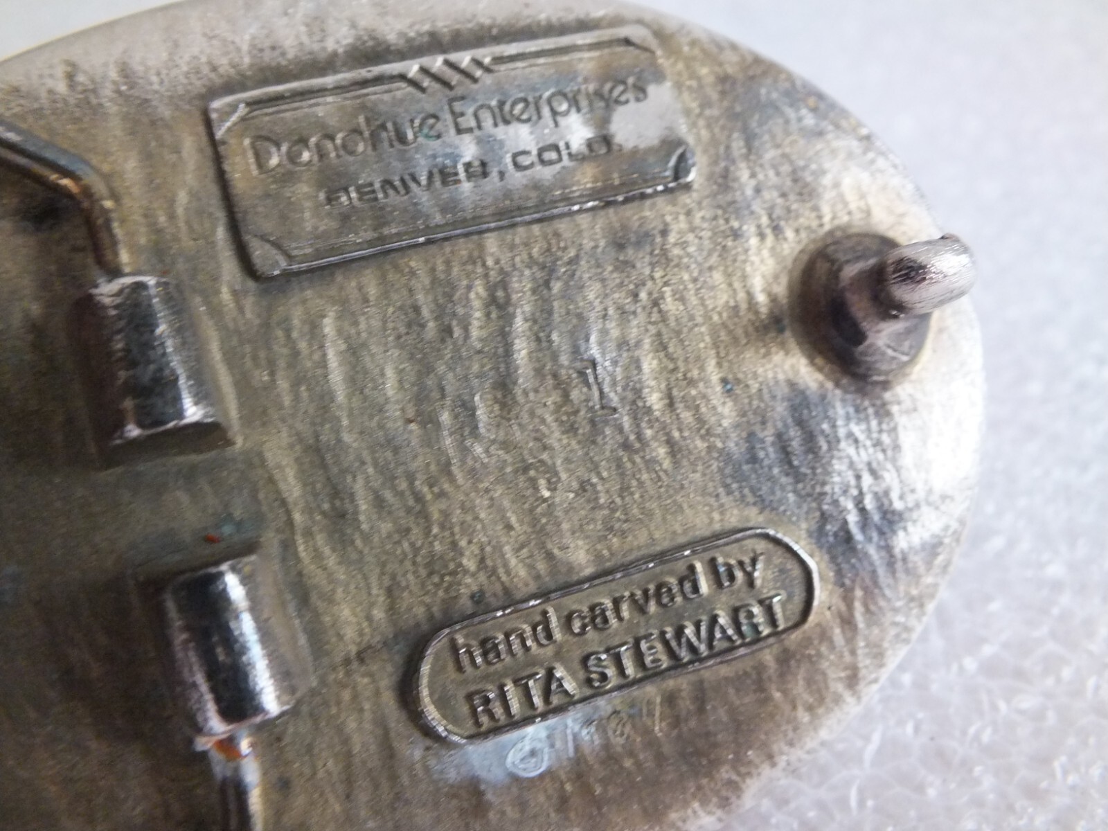 Vintage – Belt Buckle with Eagle – Donohue Enterprises – DENVER – Rita Stewart