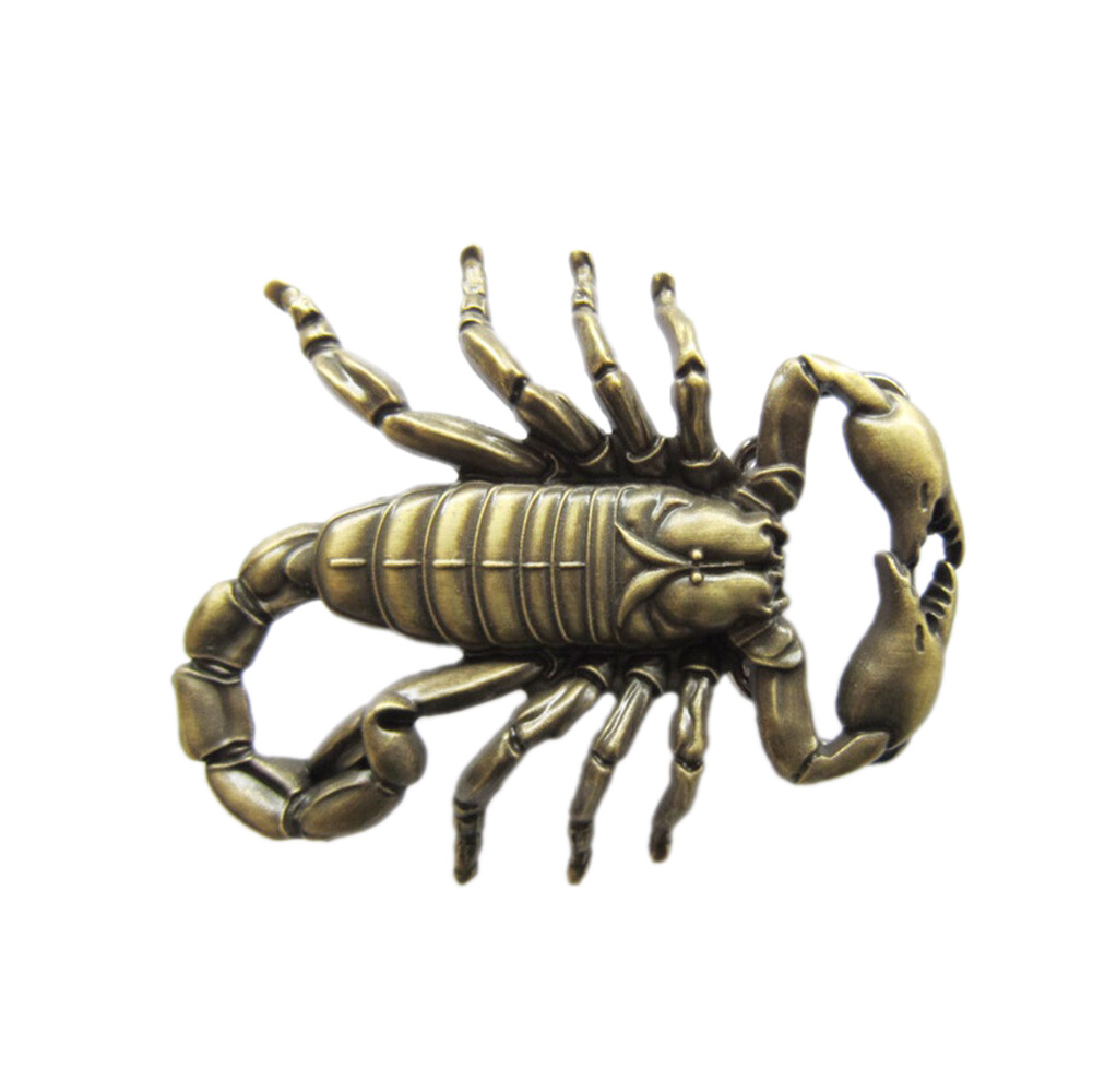 Vintage Bronze Plated Cut Out Scorpion Belt Buckle Gurtelschnalle