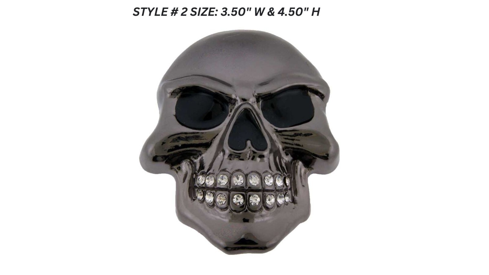 Skull Belt Buckle Tattoo Mens Women Silver Metal Blinged Halloween Party Costume
