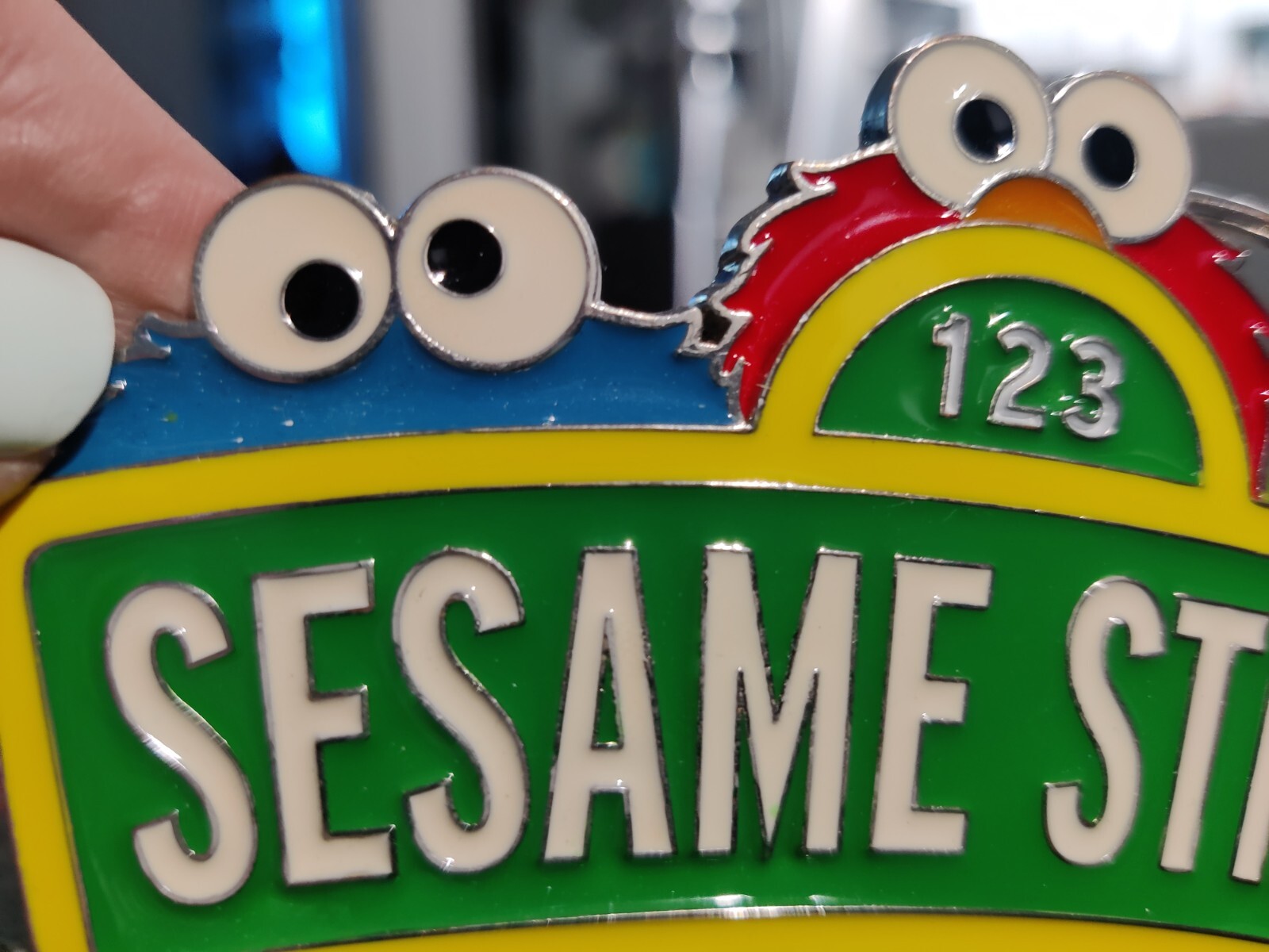 New 123 Sesame Street Metal Belt Buckle ~ 1.25&Prime; belt wide – 2011
