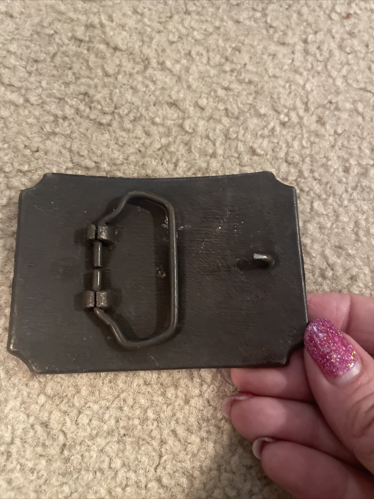 Vintage1970’s Brass Cowboy Western Covered Wagon Caravan Belt Buckle