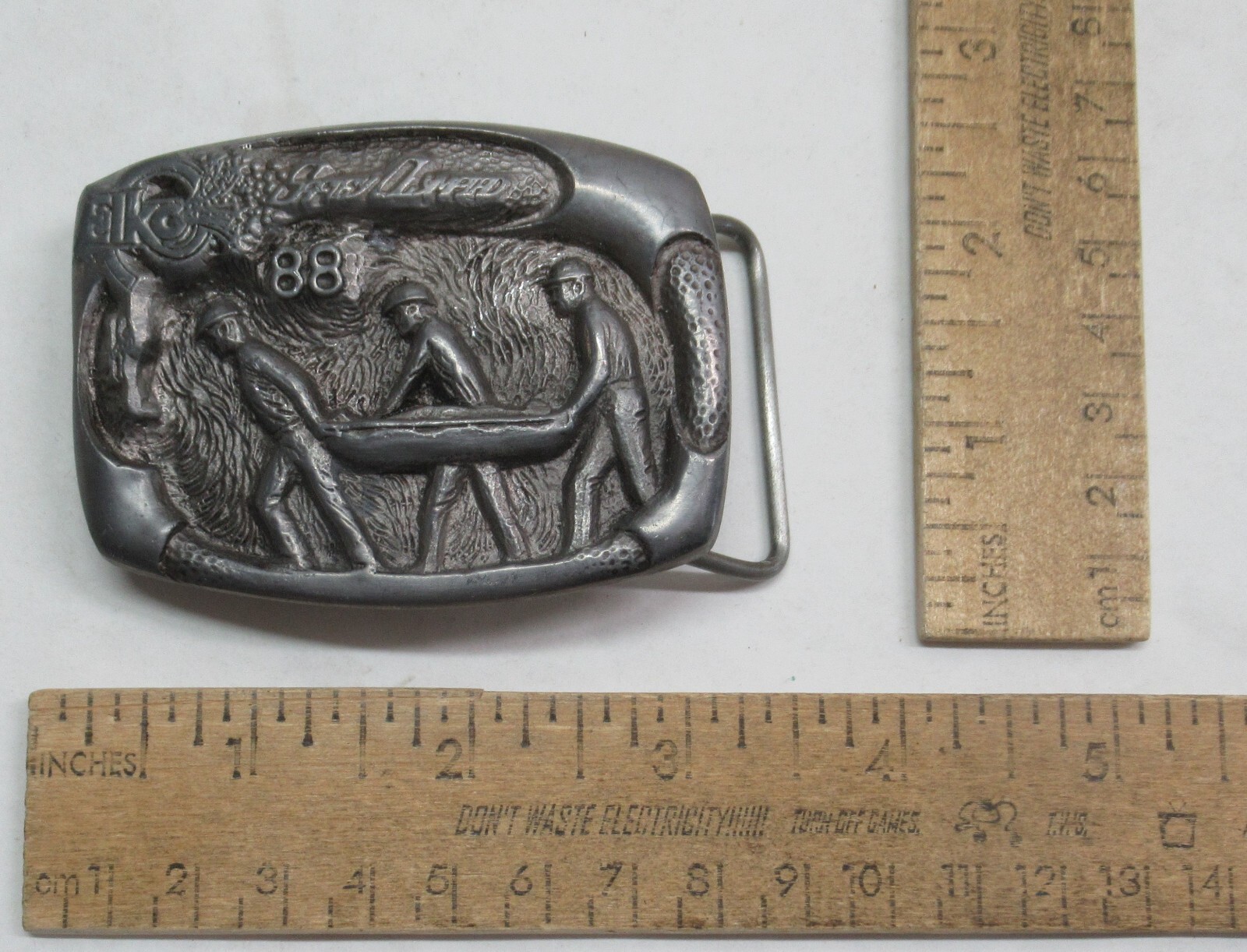 ELKO – SAFETY OLYMPIAD 88 – GARY PRAZEN – BELT BUCKLE – listing # 3913