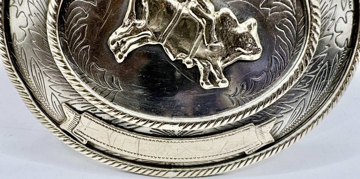 COMSTOCK GERMAN SILVER BELT BUCKLE (P10023945)