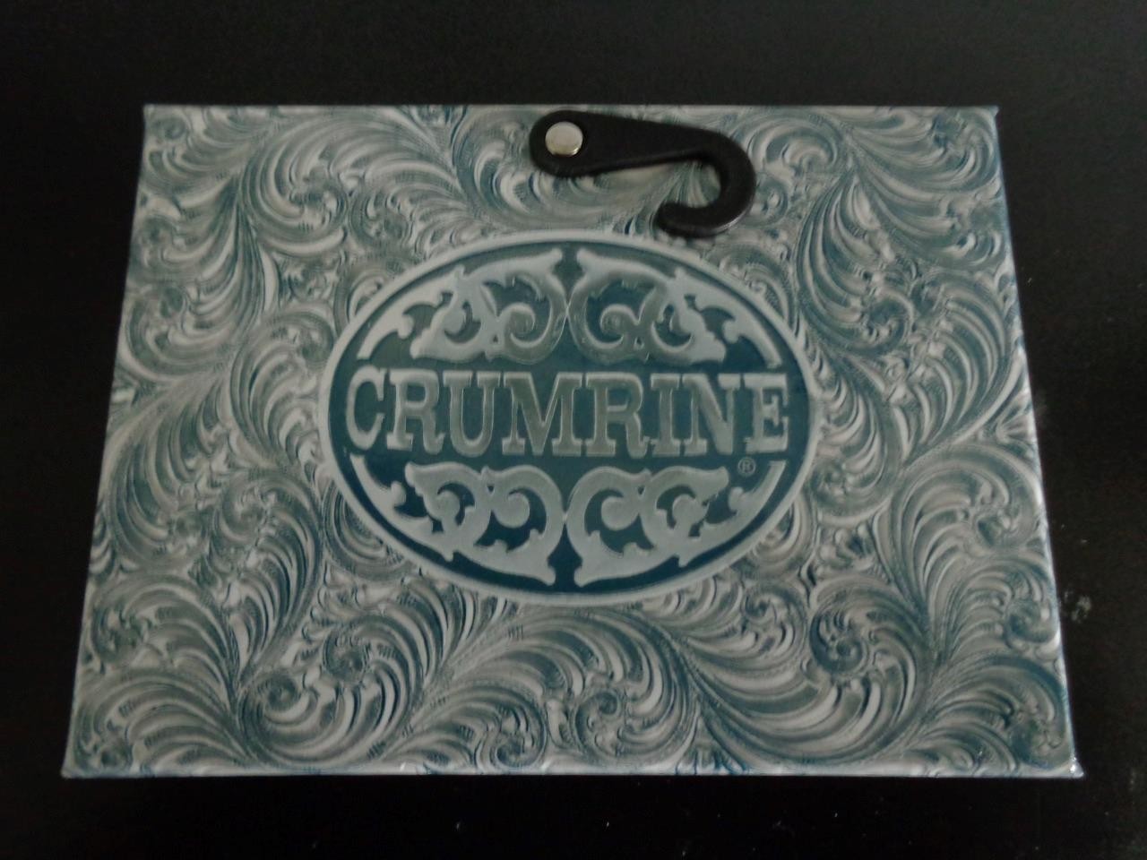 CRUMRINE ROPE EDGE SKULL HEAD BELT BUCKLE IN PACKAGE NEVER WORN COST WAS 75.00