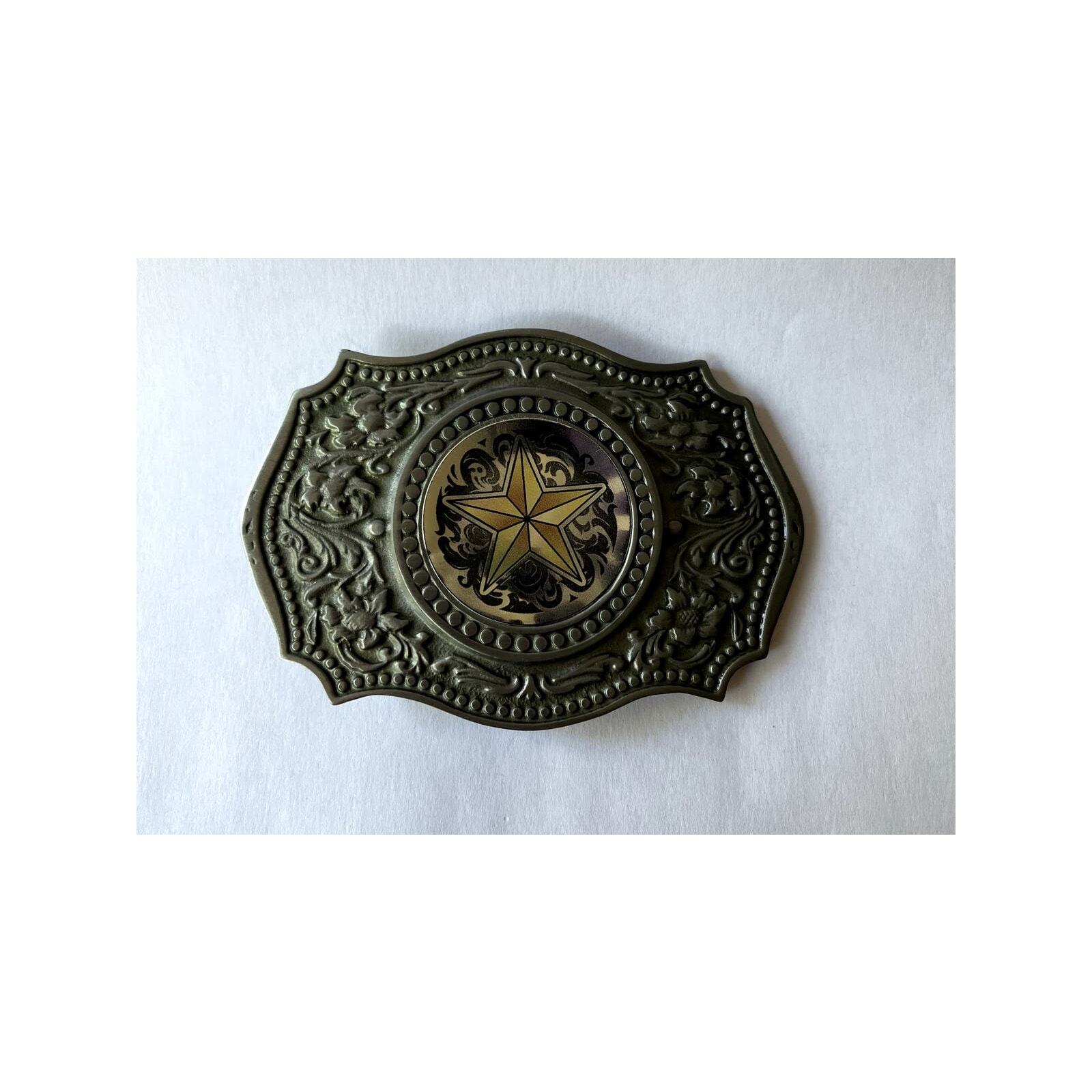Silver Star Western Country Filigree Belt Buckle Unisex