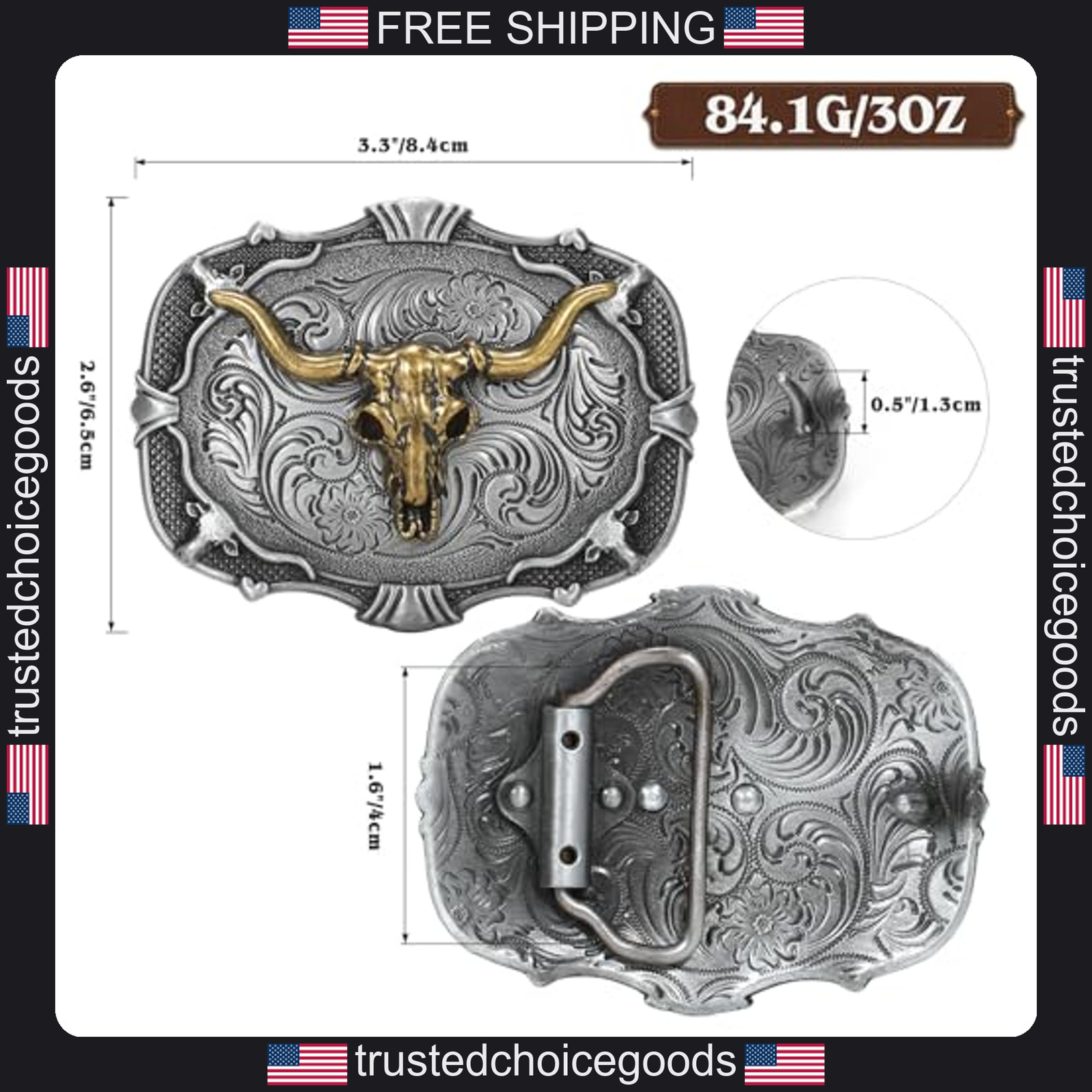 Beltroad western belt buckle for men and women cowboy rodeo cowgirl novelty gift