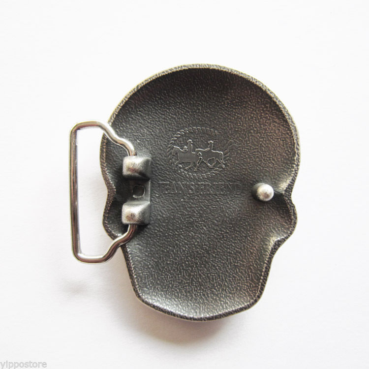 Skull Tattoo Head Silver Metal Fashion Belt Buckle