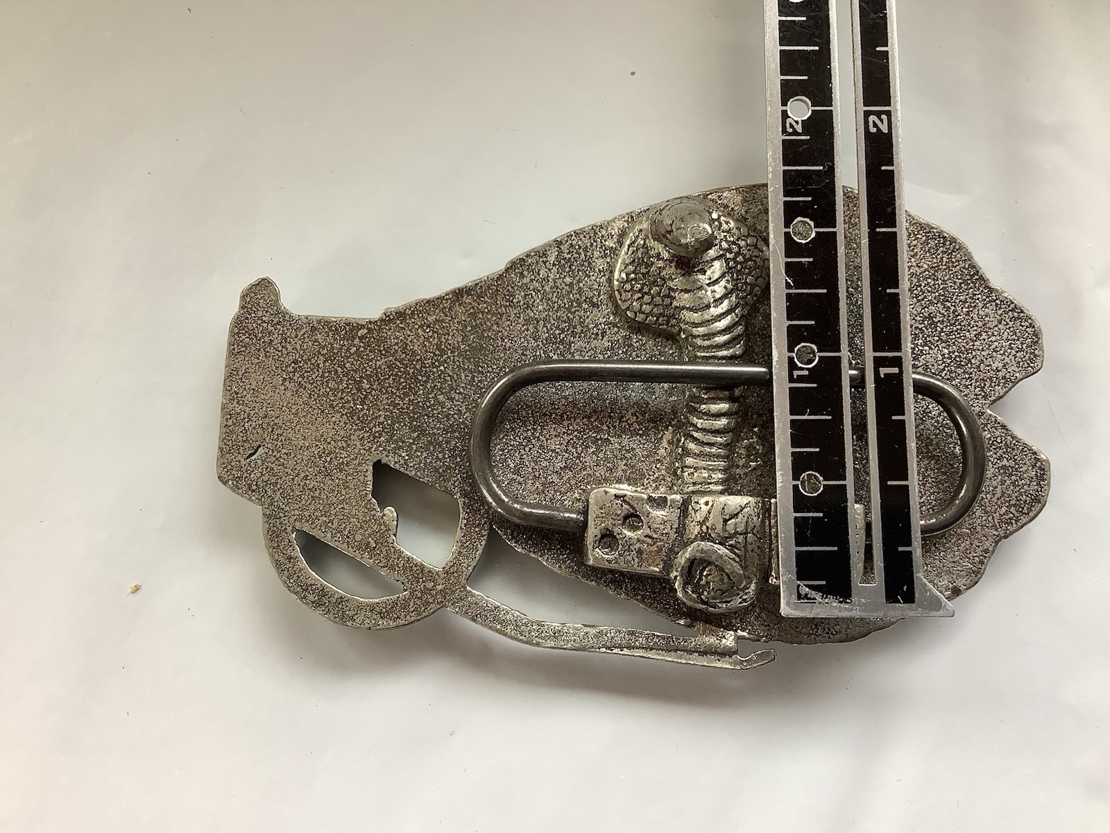 Unique Brain Grenade Belt Buckle By Mobtown Silver Tone Cobra Dice