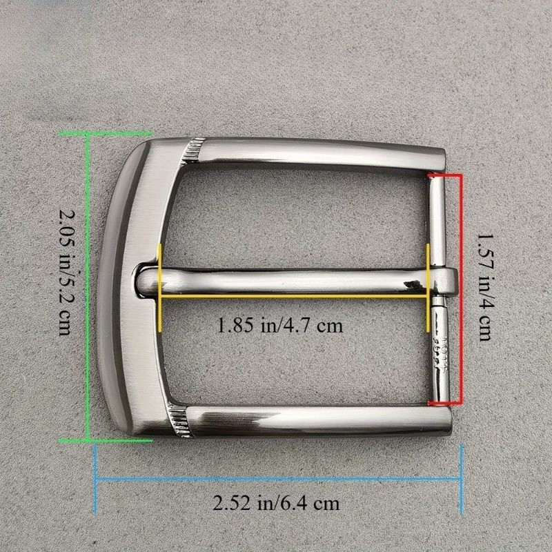 1Pc 40mm Metal Pin Buckle Laser Waistband Head Belt Parts DIY Accessories Alloy