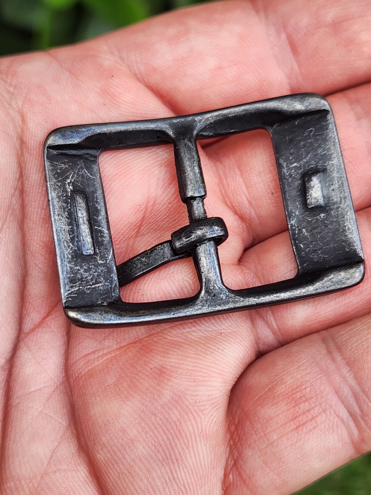 Bridle Center Bar Buckle for 1 inch or 25 mm wide leather antique bronze finish