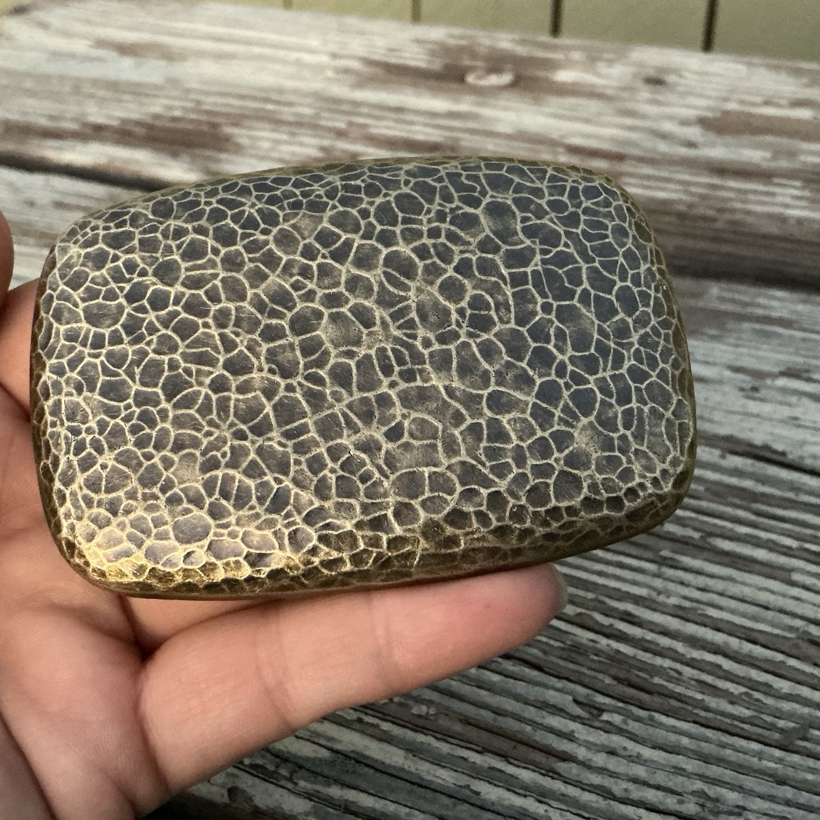 Vintage Textured Metal Belt Buckle Hammered Gold Rectangle Uneven Surface Roc