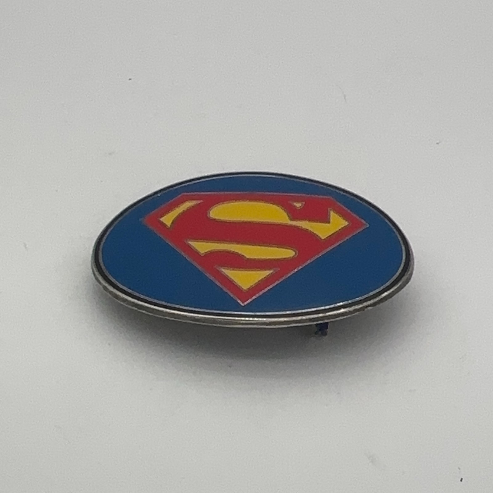 Superman Logo Oval Enamel Belt Buckle GTO Design Studios DC Comics 2005