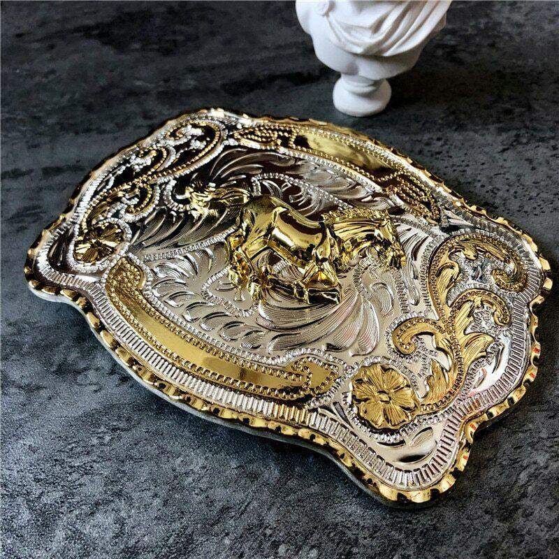 Rock Bull Ride Long Rodeo Huge Rodeo Big Cowboy Texas Western Shine Belt Buckle