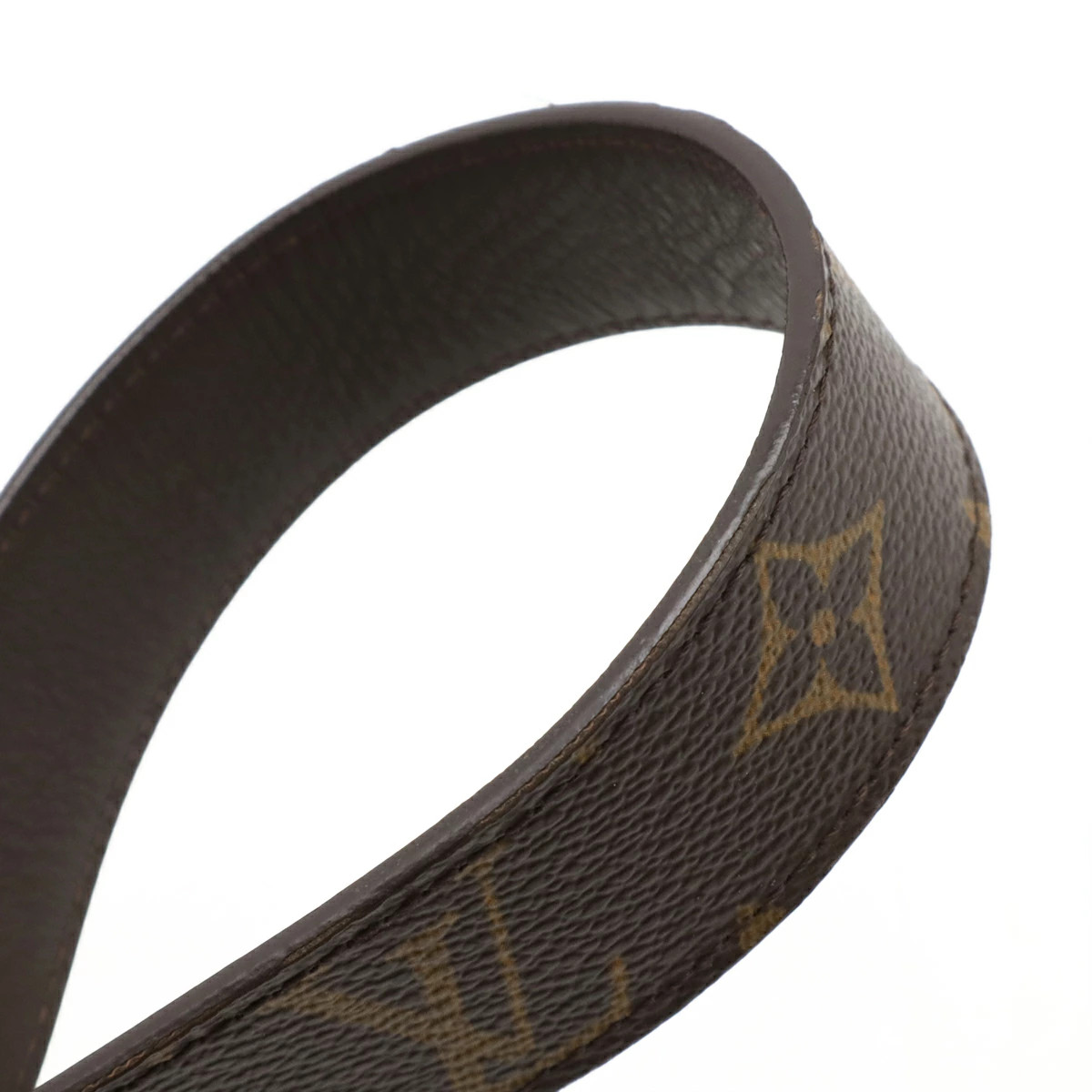 LOUIS VUITTON Monogram Suntulle Cut Belt Men&rsquo;s Men&rsquo;s Silver Hardware