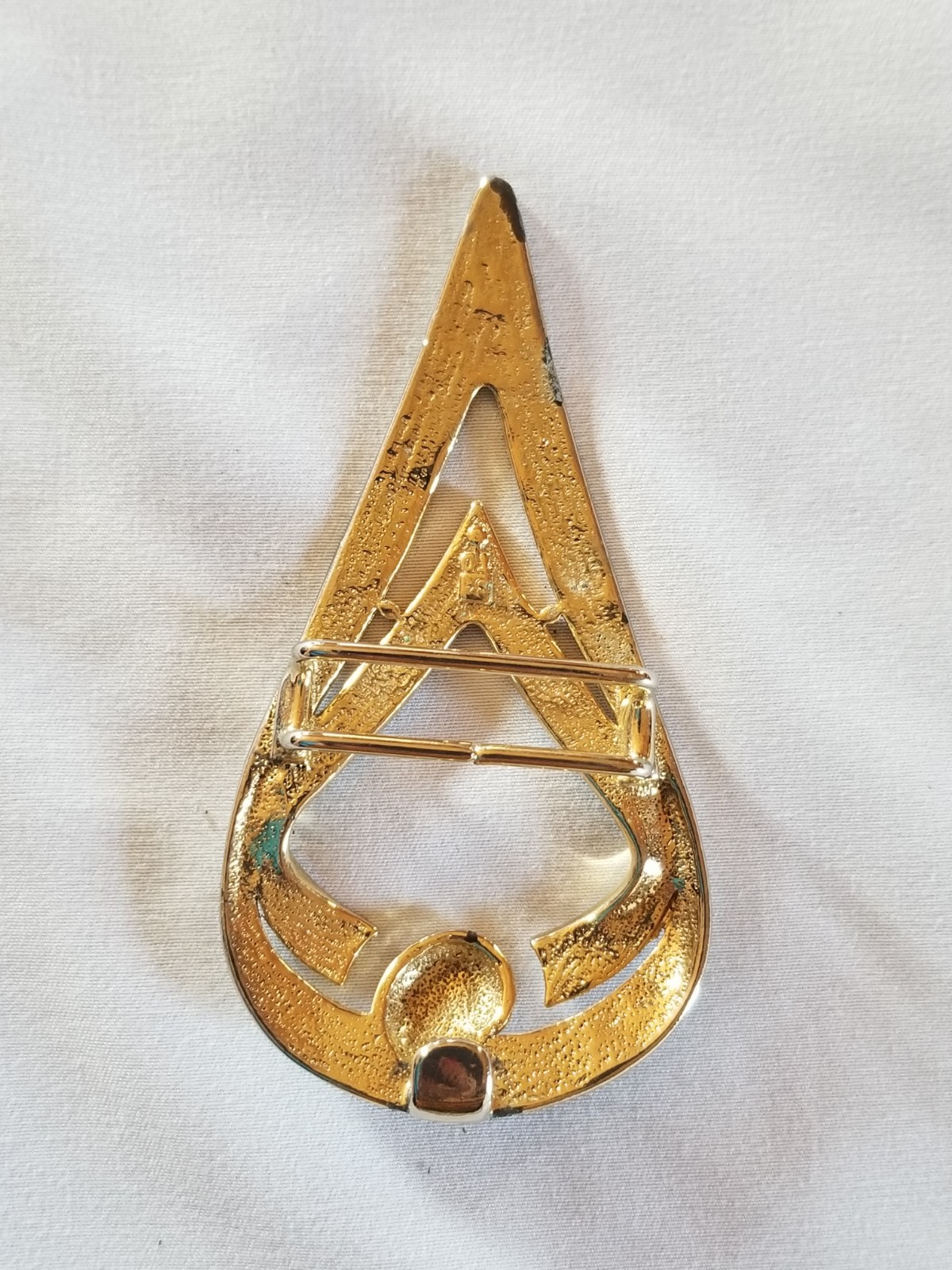 Arrow Fire Ball Cast Metal Punk Goth Rock Belt Buckle for 1.25&Prime; Belt VTG