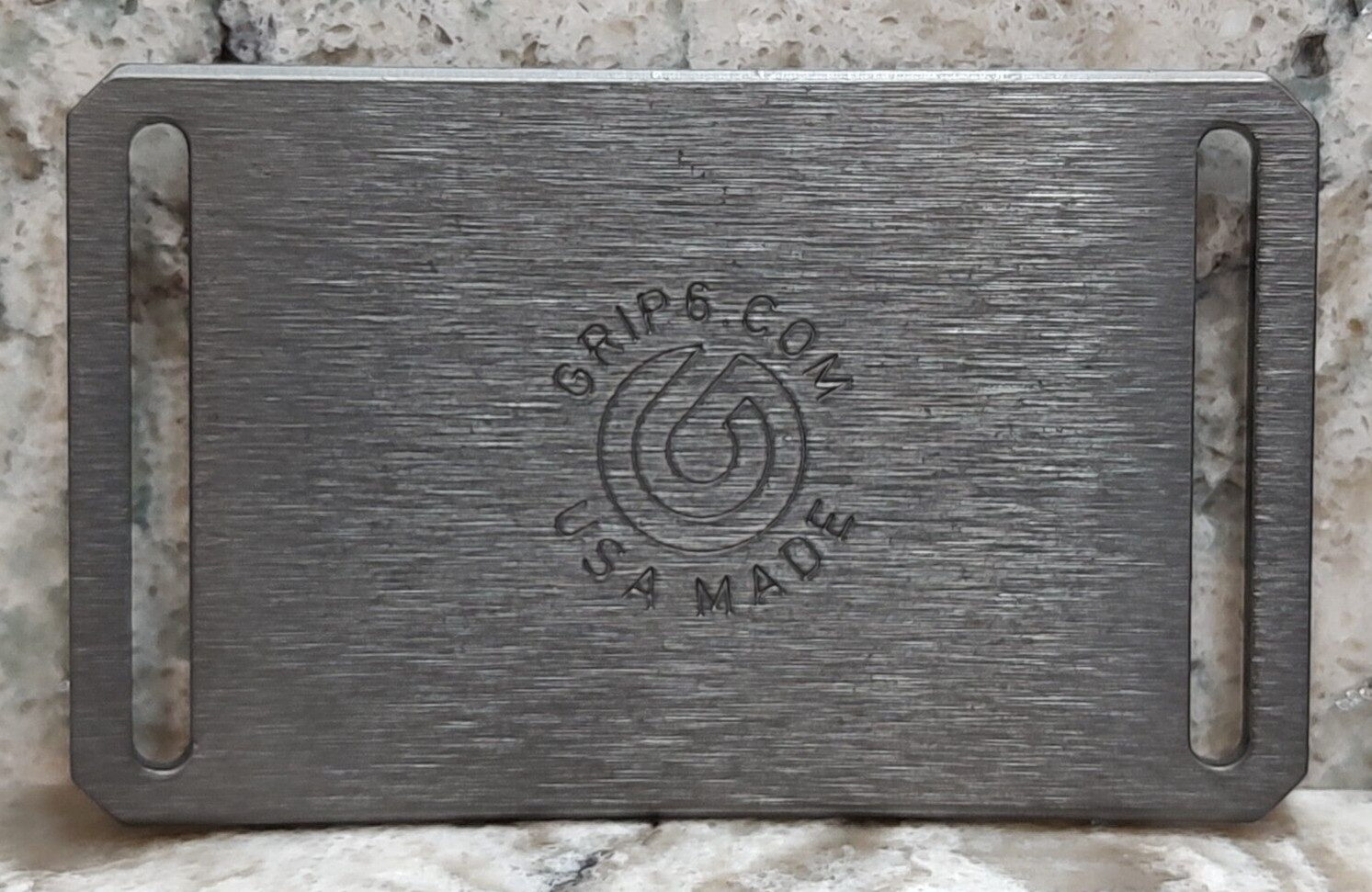 GRIP6 BELT BUCKLE – USA FLAG – GUNMETAL GRAY – 1.5 INCH WIDE – RUSTIC WORN