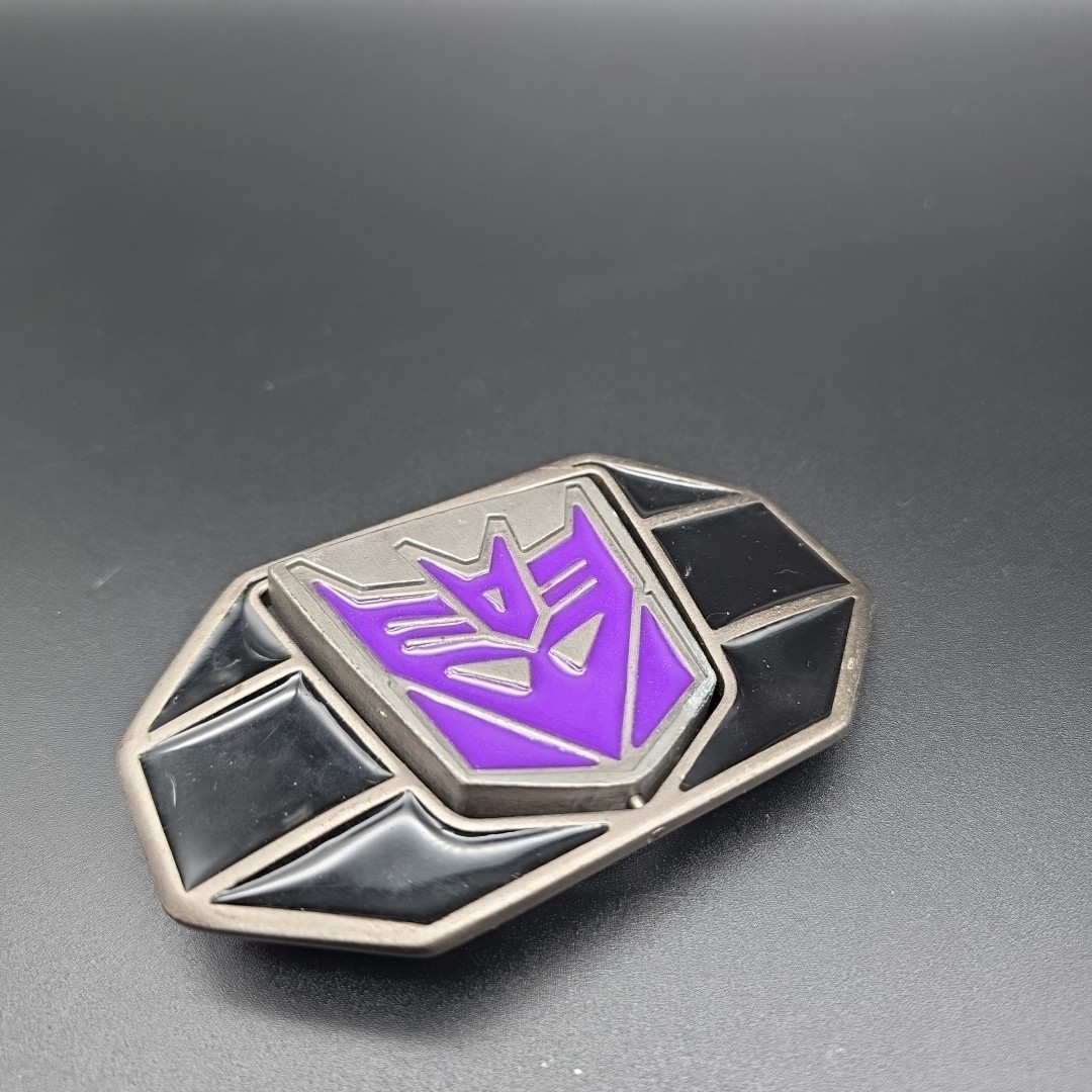 Vintage Transformers Reversible Belt Buckle Red And Purple