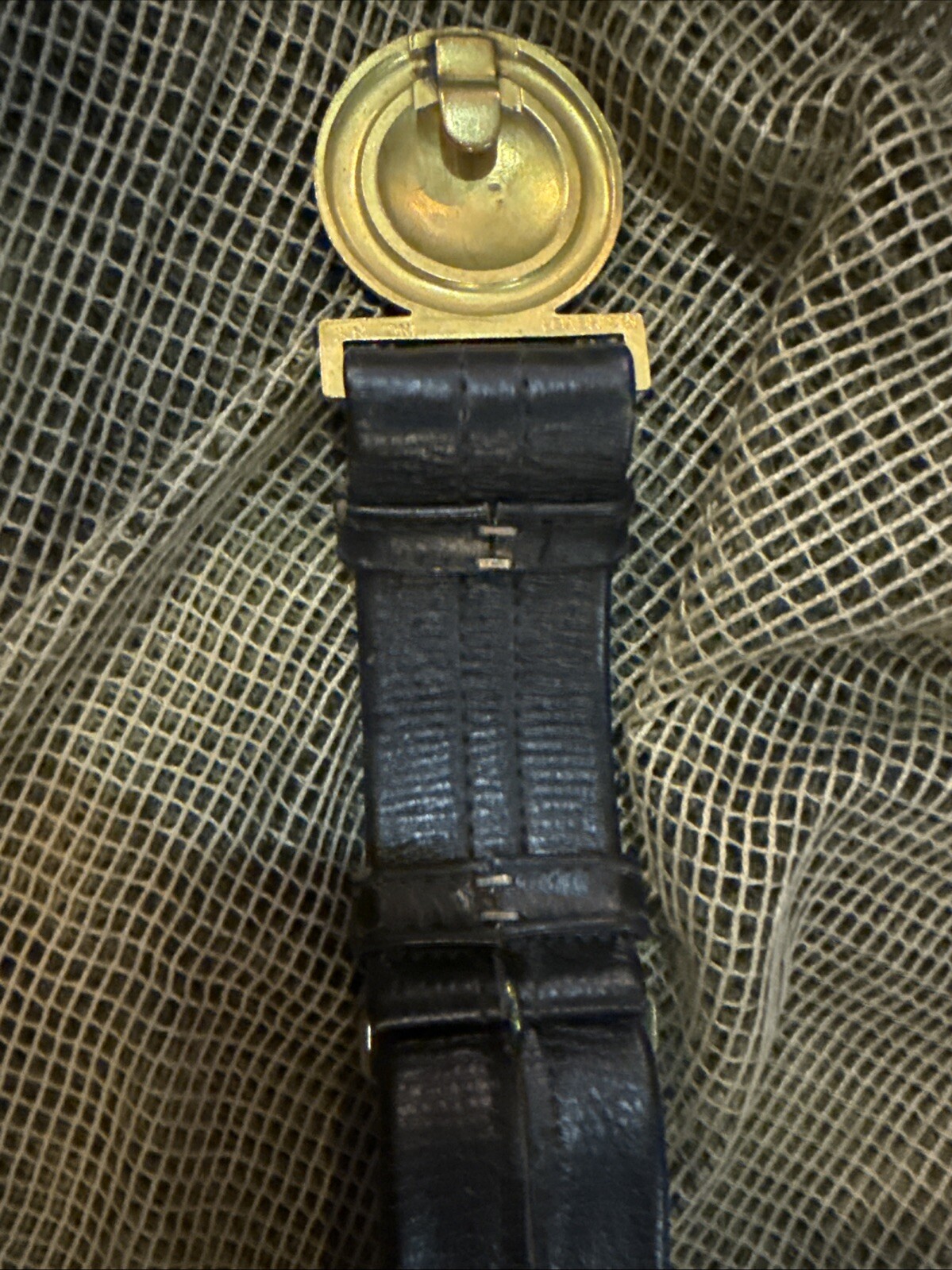 Vtg US Navy Officers Sword Belt And Buckle W/ Hangers Size 34 NS Meyer New York