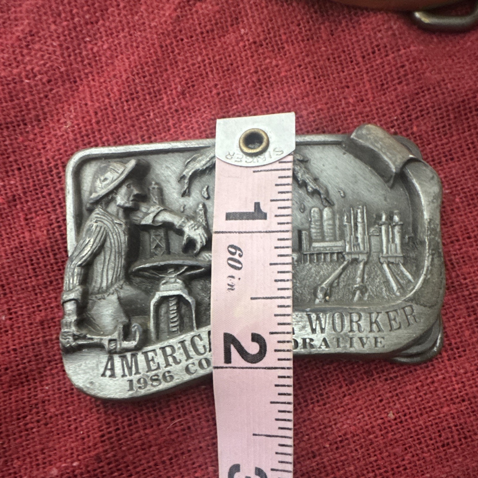 Arroyo Grande Buckle Co American Oil Worker 1986 Belt Buckle LE #361/5000 1.5&Prime;