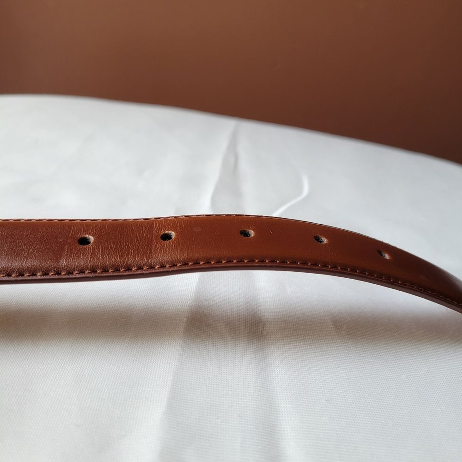 Mio Marino Men&rsquo;s Brown Leather Belt Size 44&Prime;