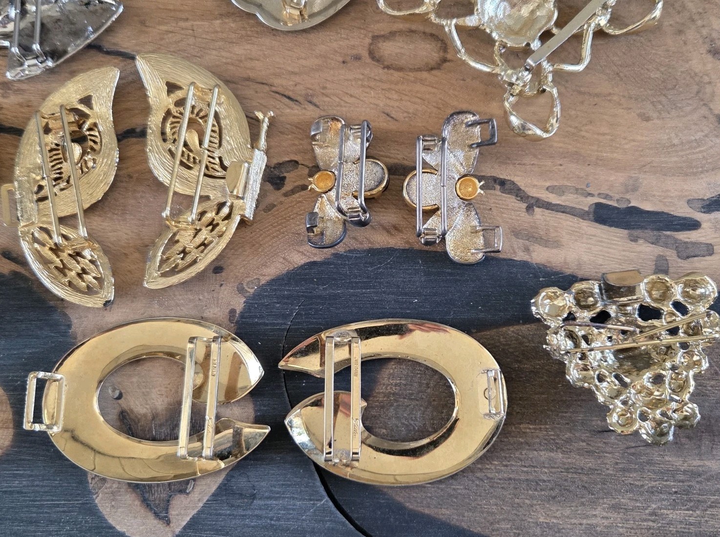 Mixed Wholesale Lot Womens Buckles, Clasps Brass Metal