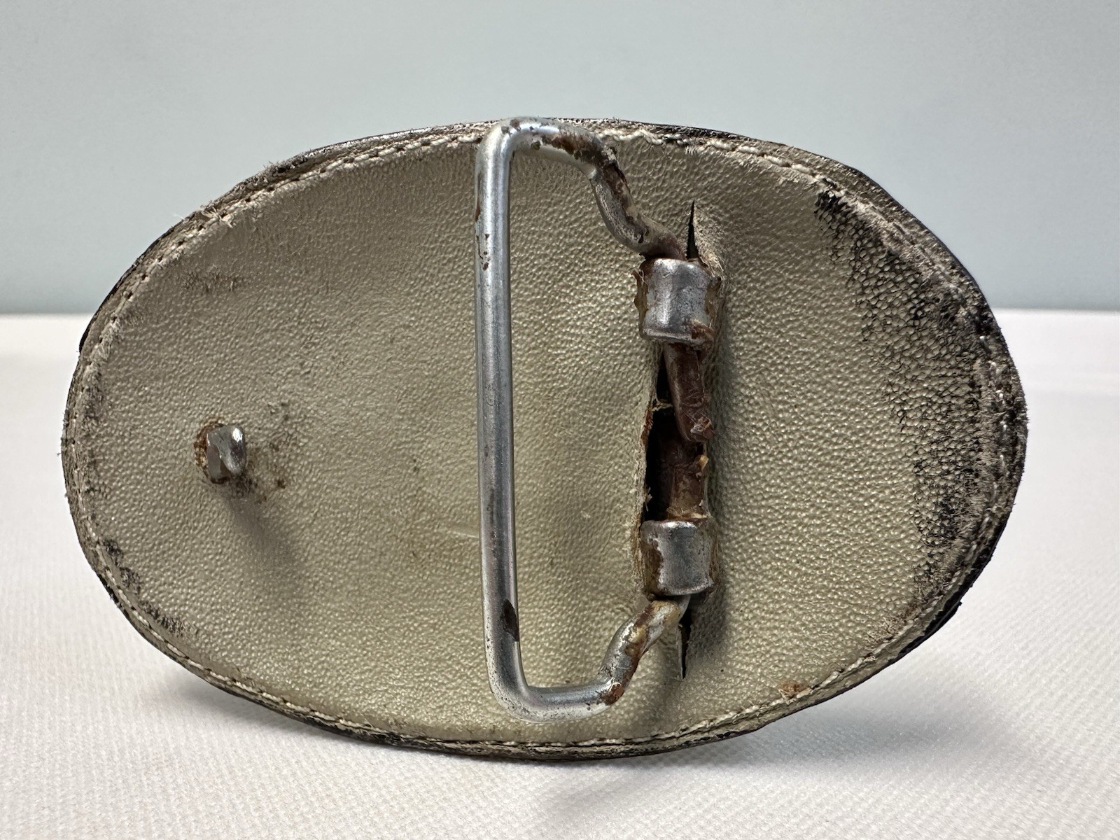 Vintage Black ALLIGATOR belt buckle WESTERN handcrafted Leather Belt Buckle