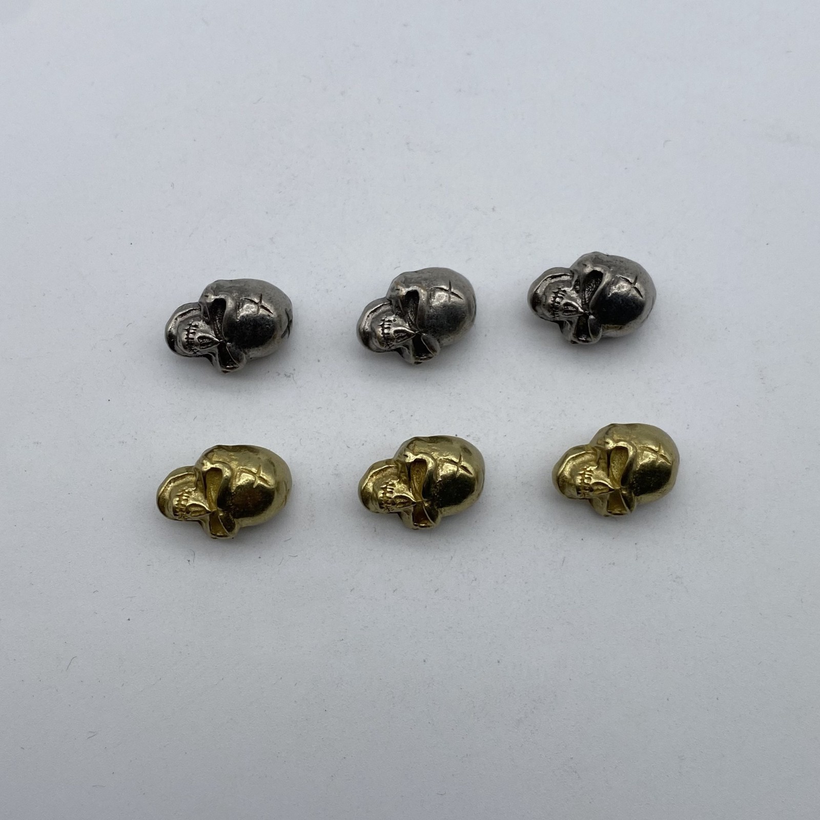 Brass Skull Sewing Button,Clothing Shank Button,Brass Sewing Button lot