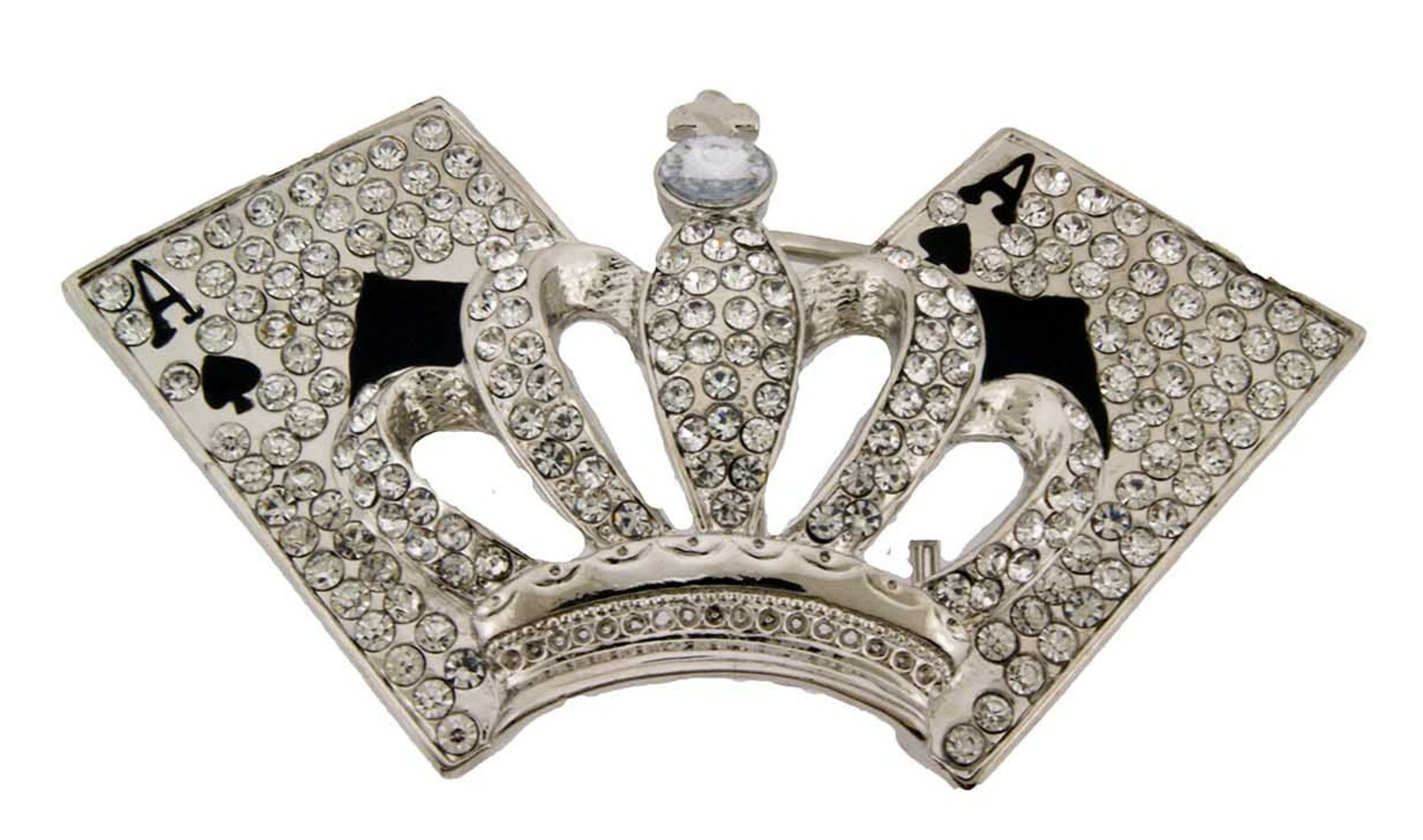 Crowns Belt Buckle Royal Rhinestone Wedding Mens Womens Fashion Costume Western