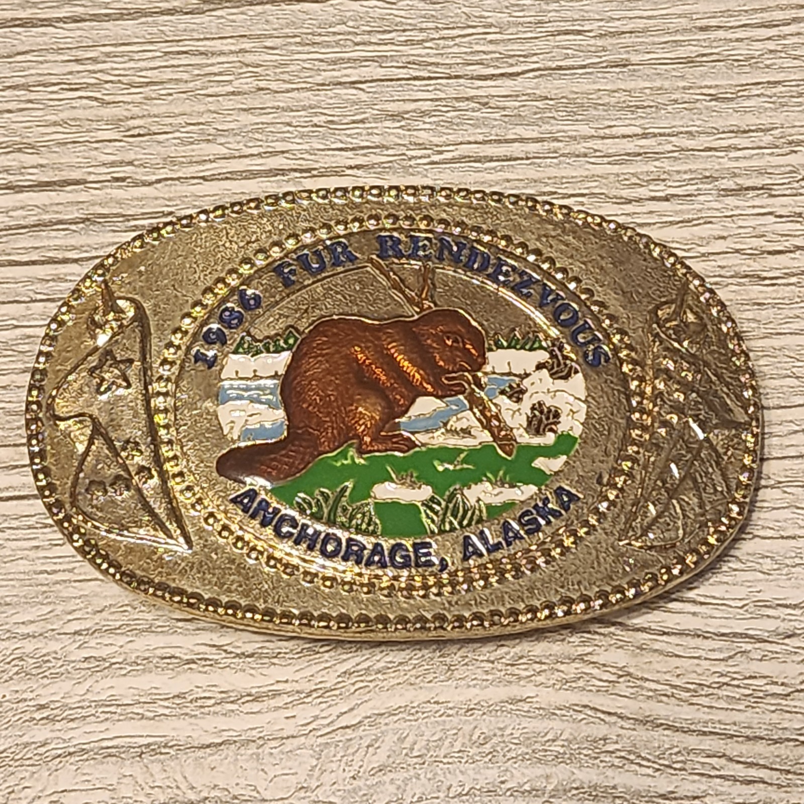Choice – Vintage Belt Buckle Eagle Fur Rendezvous Cross Crockett Spinning Spur