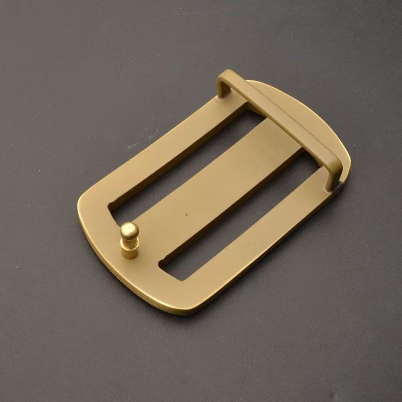 Brass belt head with smooth buckle for men&rsquo;s solid buckle head 3.9cm