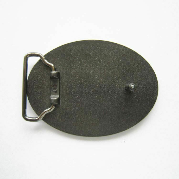 Vintage Classic Oval Blank Western Metal Belt Buckle