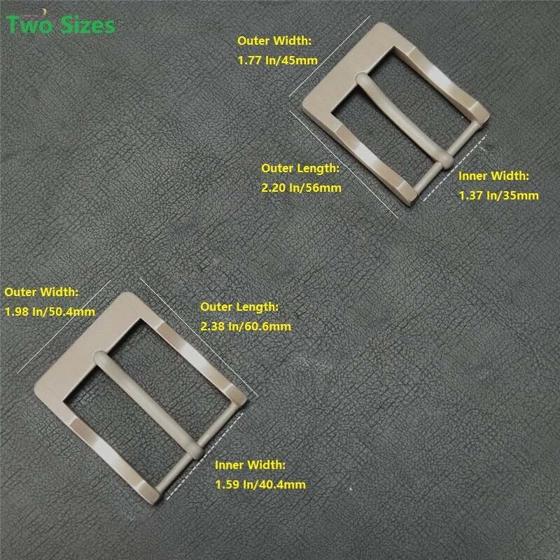 Pure Titanium Belt Buckle Single Prong Square Replacement Buckle for Men Women