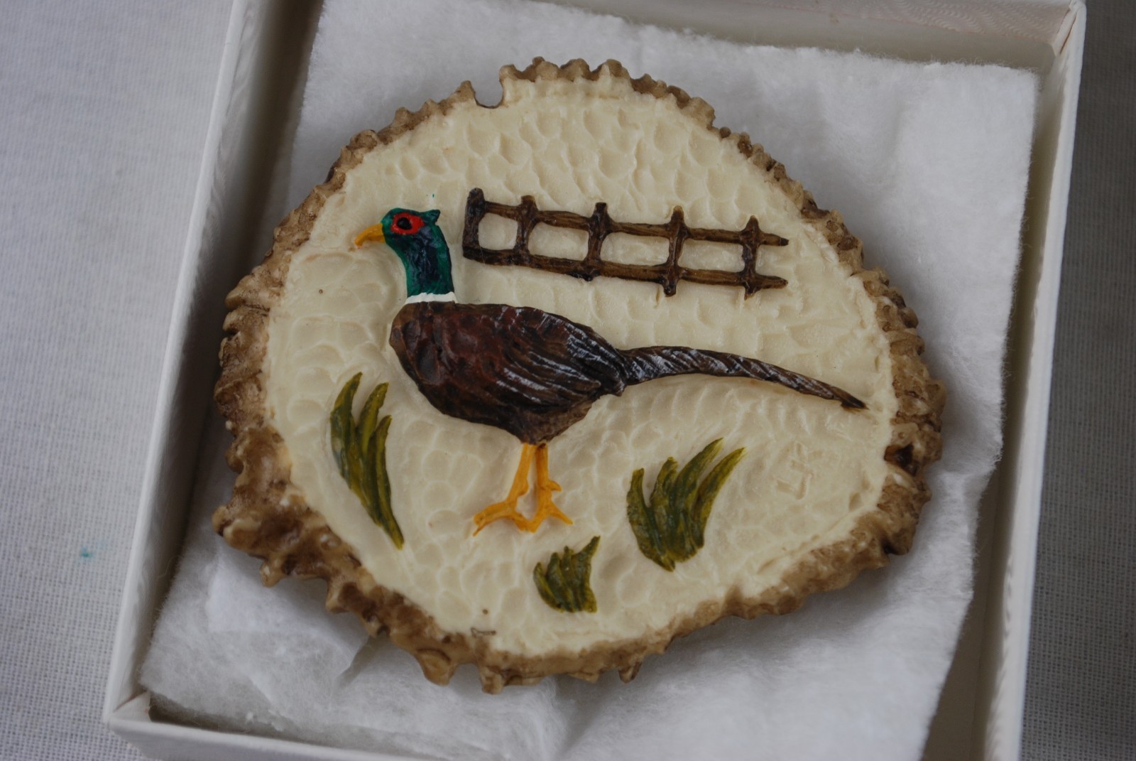 ELK HORN Sculpture Belt Buckle Handmade Idaho « Special Edition » Pheasant Bird
