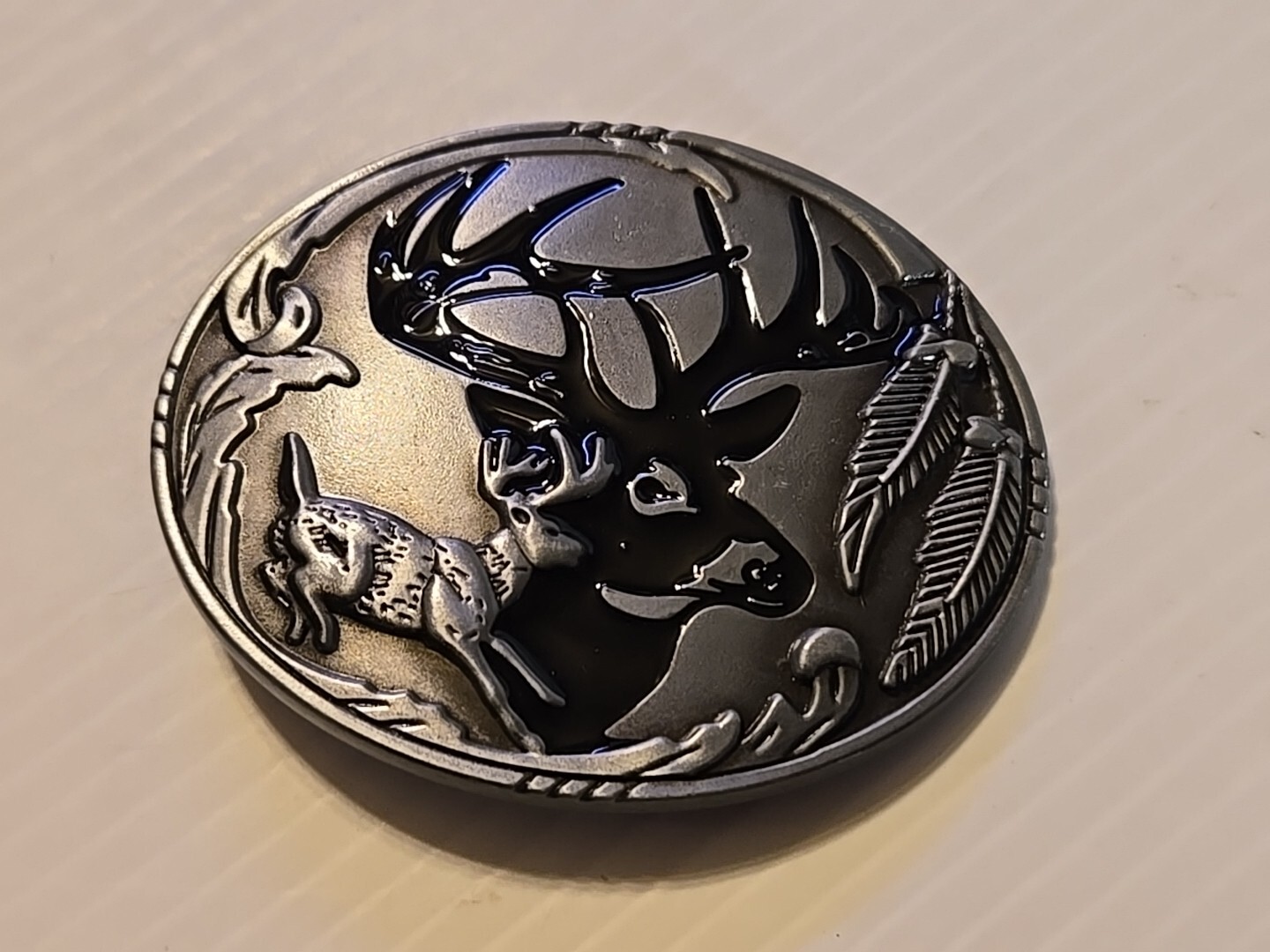 DEER HUNTING BUCK HUNTER Metal Belt Buckle