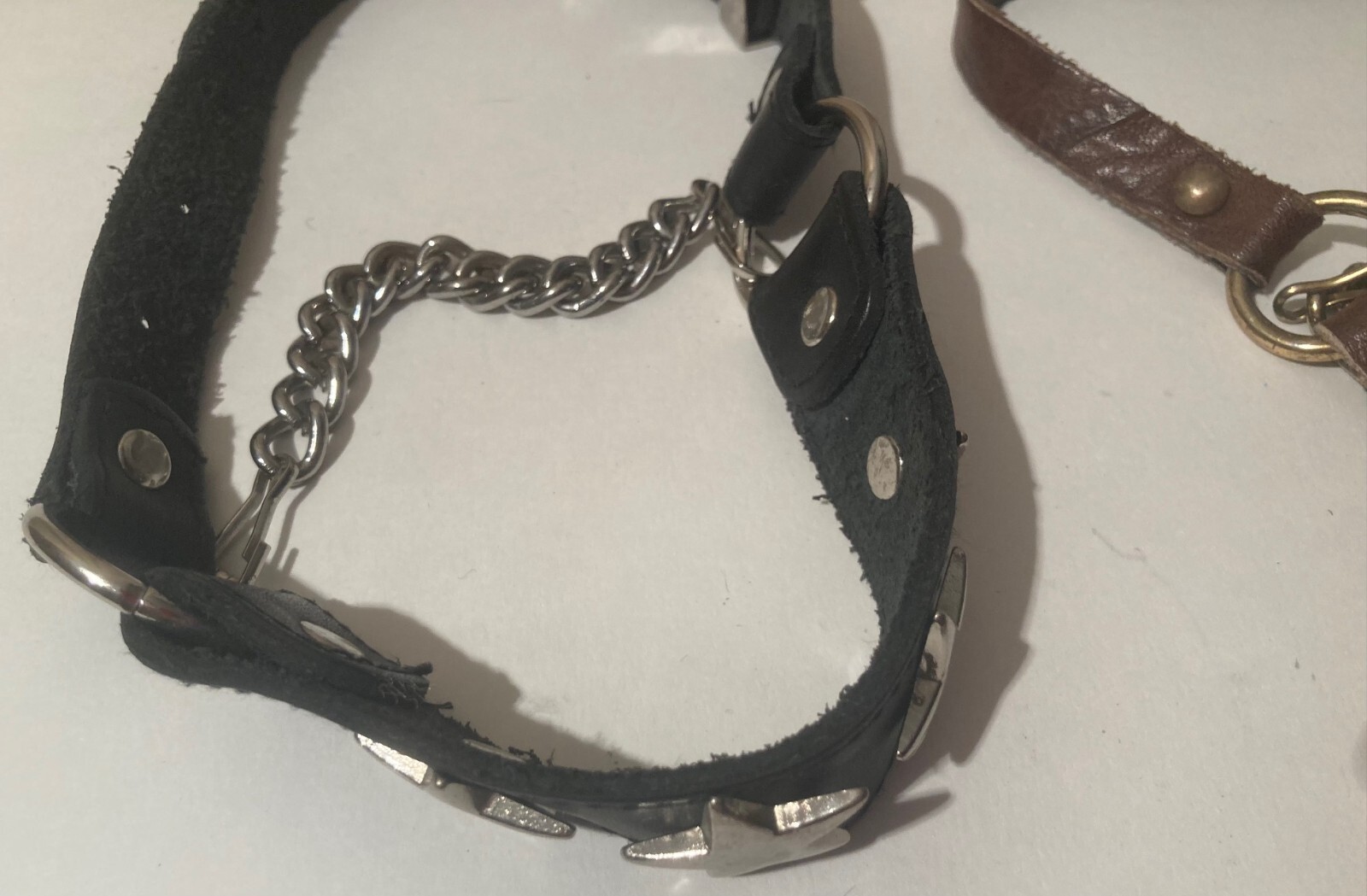 Vintage Lot of 3 Leather and Metal Horse Accessories, Bits, Bridle, Harness, Nic