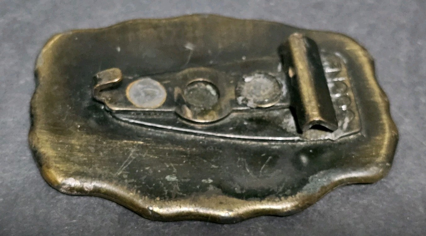 1970s Oden Inc. Brass/Bronze « Steve » Belt Buckle Personalized Name