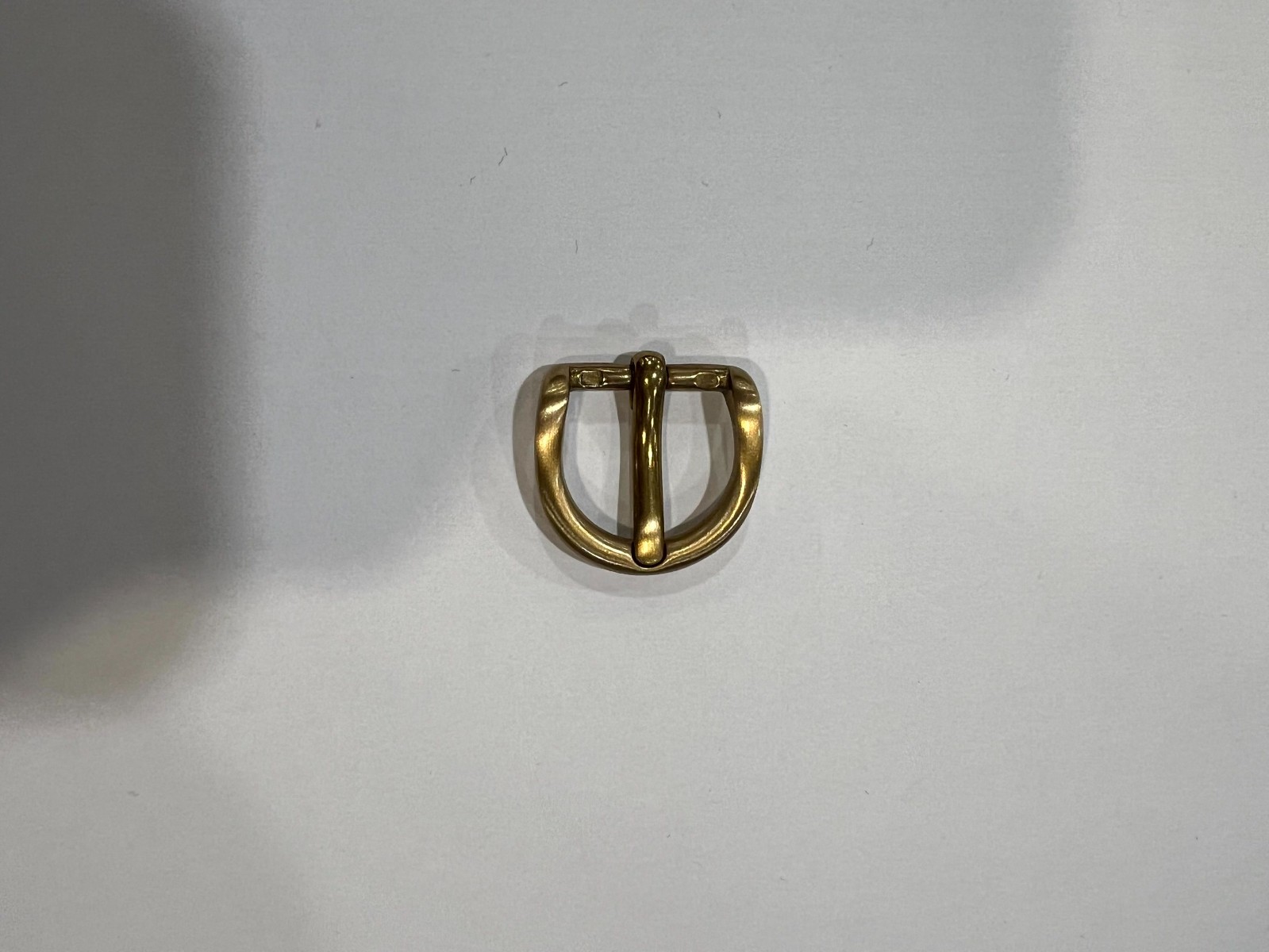 Solid Brass Satin Brass Belt Buckle Made in Italy Fits 0.79&Prime; Belt Strap