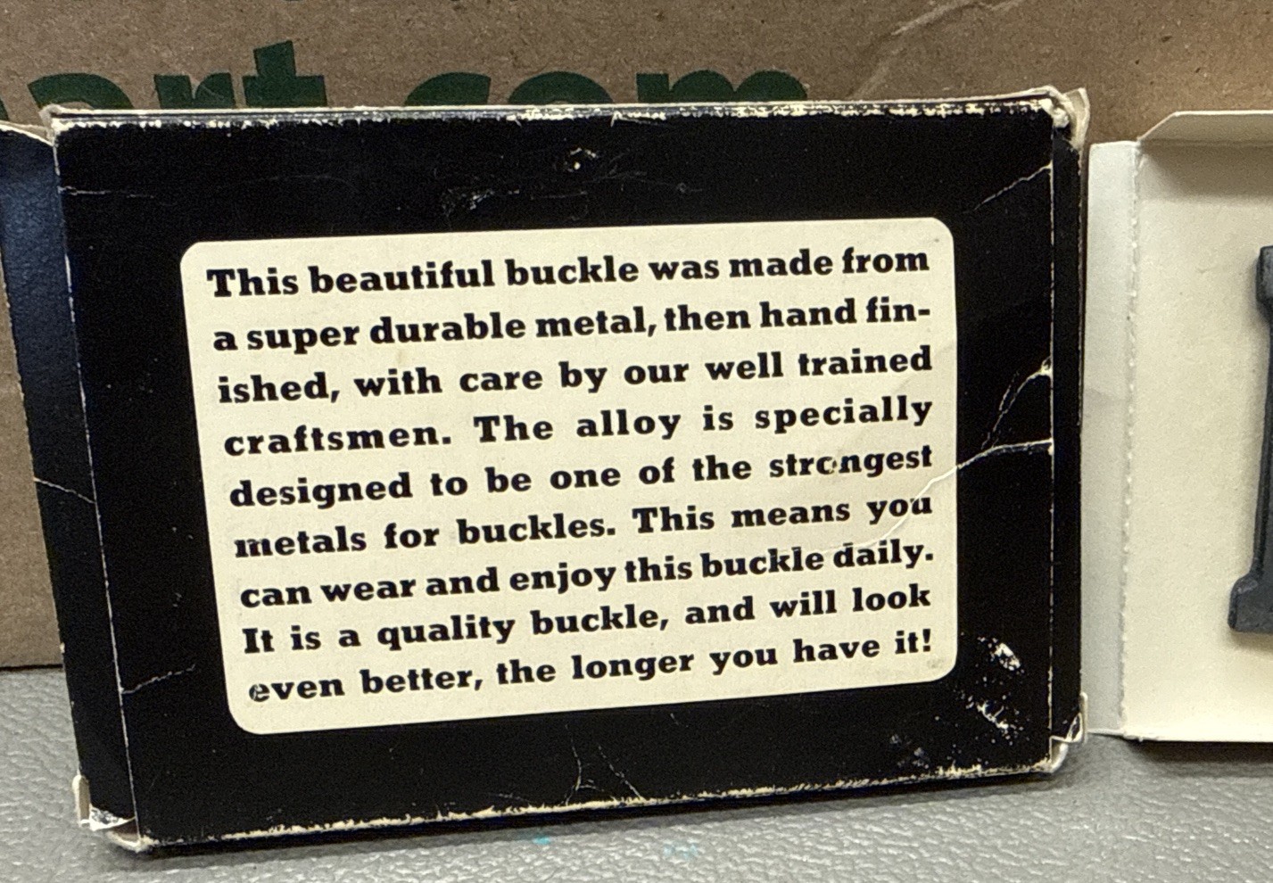 “Pete “ Hand Crafted Buckle – By Chad Mfg Company of Denver Colorado