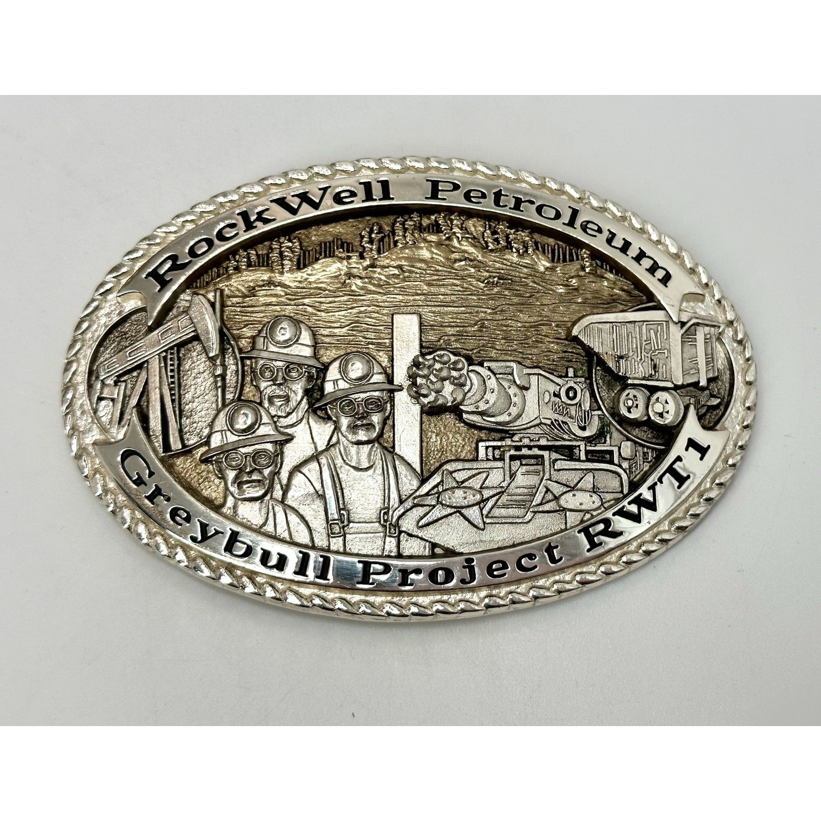Montana Silversmith RockWell Petroleum Oil Belt Buckle