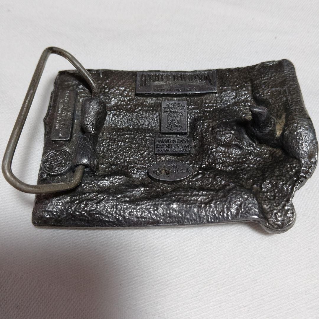 Harley-Davidson Belt Buckle Vintage G-88 Harmony Inc Bike Engine Bald Eagle 1989